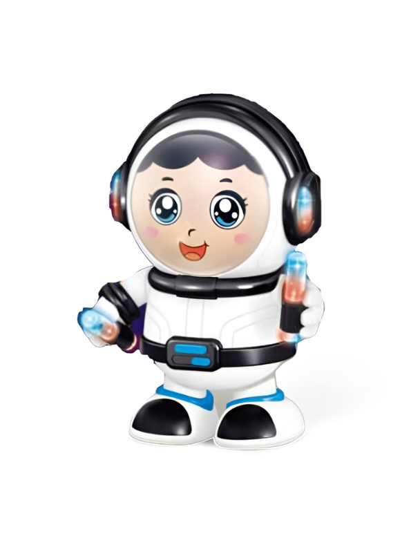 Cool Dancing Astronaut Robot Toy – 360° Spinning Space Robot Toy for Kids with Music & LED Lights LMI15725.