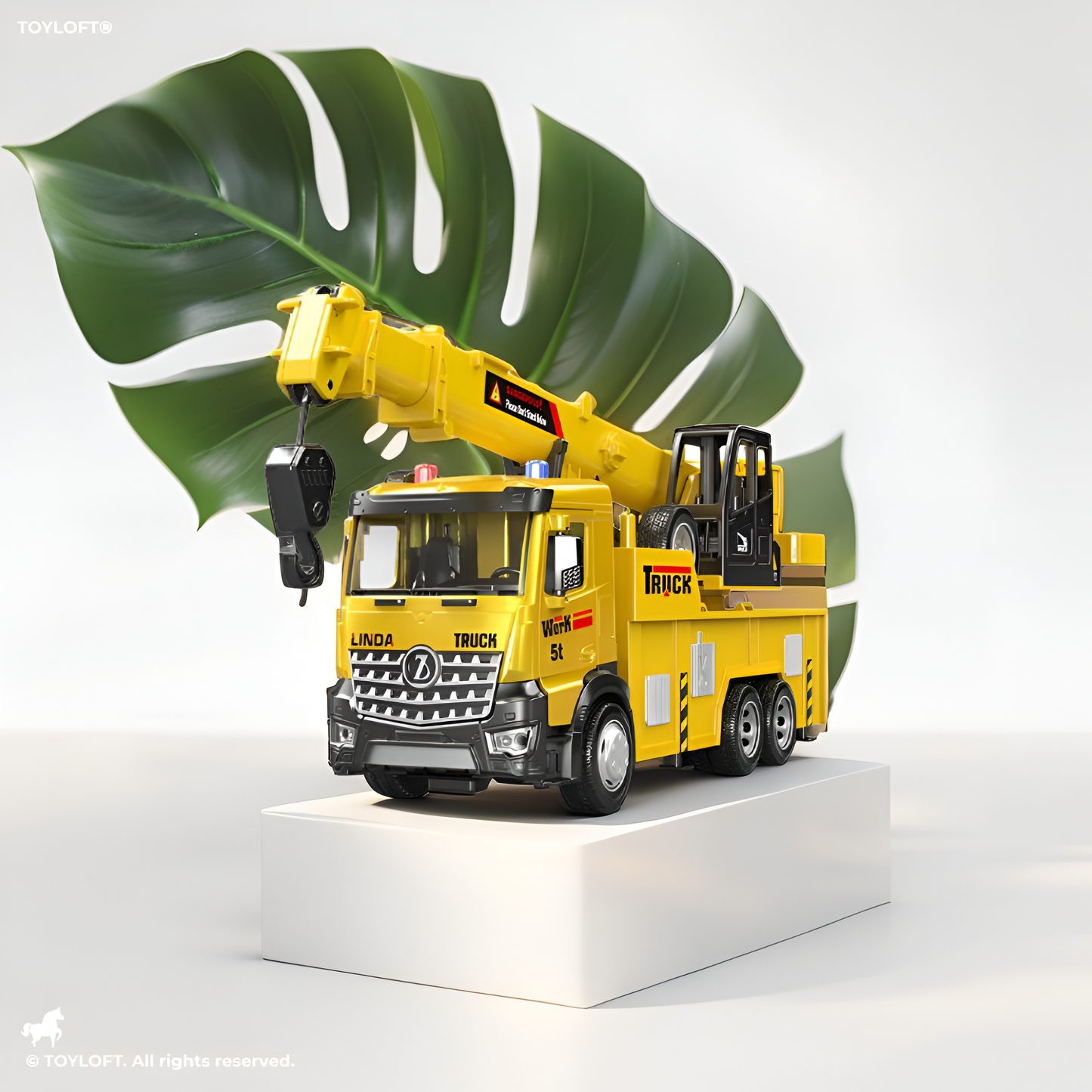 PowerLift Crane Truck - Interactive Construction Vehicle Toy for Children LMI15044.