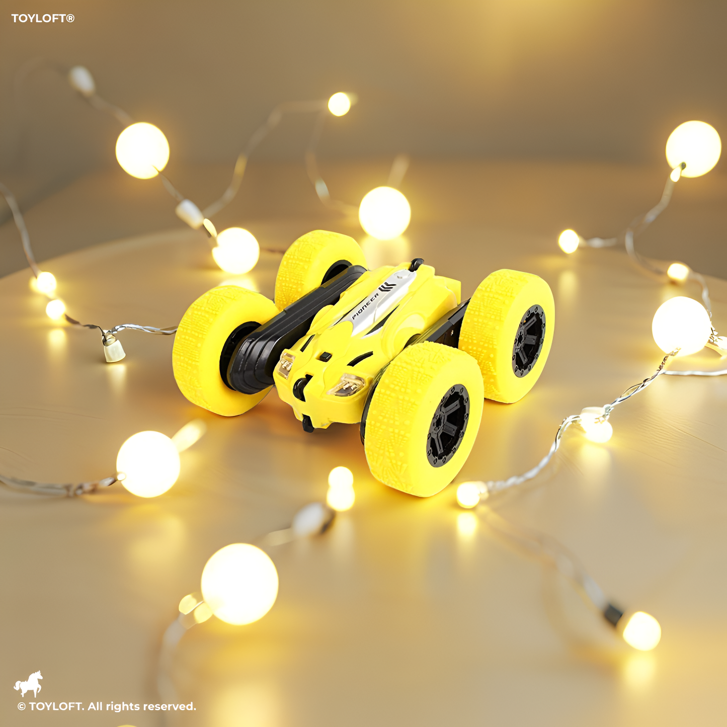 360 Degree Drift Stunt Remote Control Car Racing Car Toy for Kids - Yellow (L-88) | Exciting Stunts