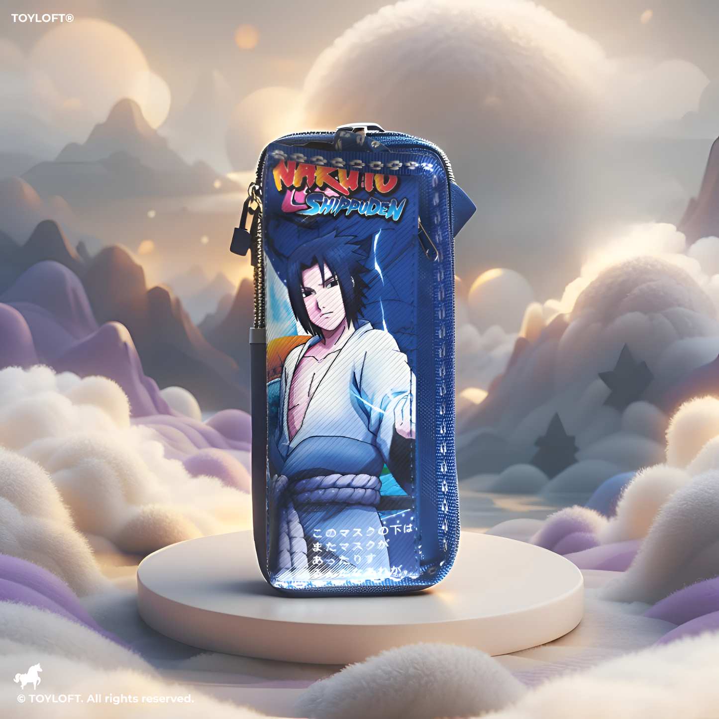 Naruto Shippuden Sasuke Uchiha Pencil Case – Anime Stationery Pouch.