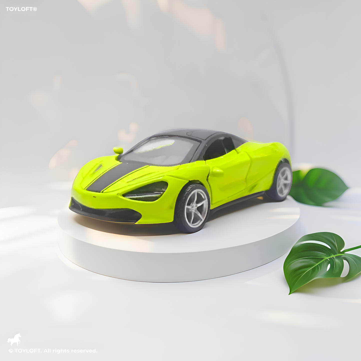 McLaren 720s Metal Model Diecast Car - Lime Green Scale 1:32 LMI11954