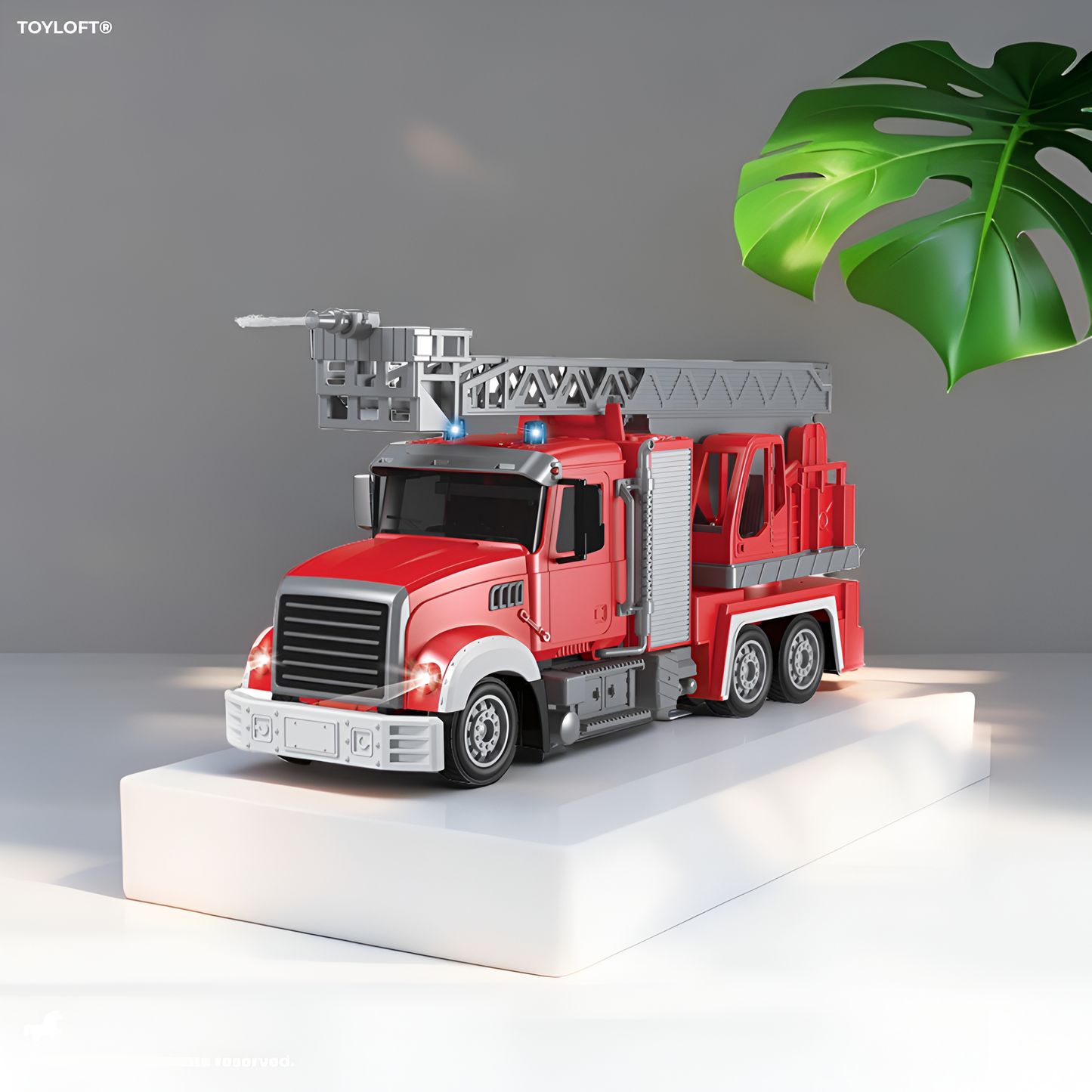 Construction Water Pump Extendable Ladder Truck Toy (L-J-31)