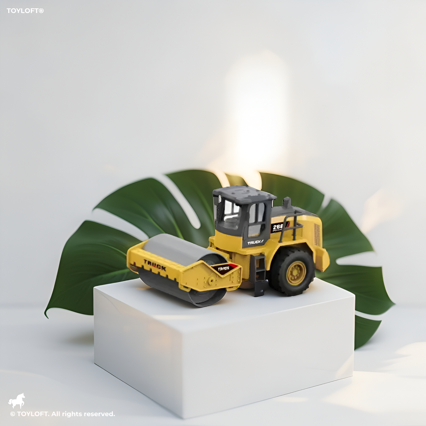 Road Roller Construction Vehicle Toy – Remote Control Realistic Construction Truck with Functional Roller & RC Controller for Kids LMI15360.