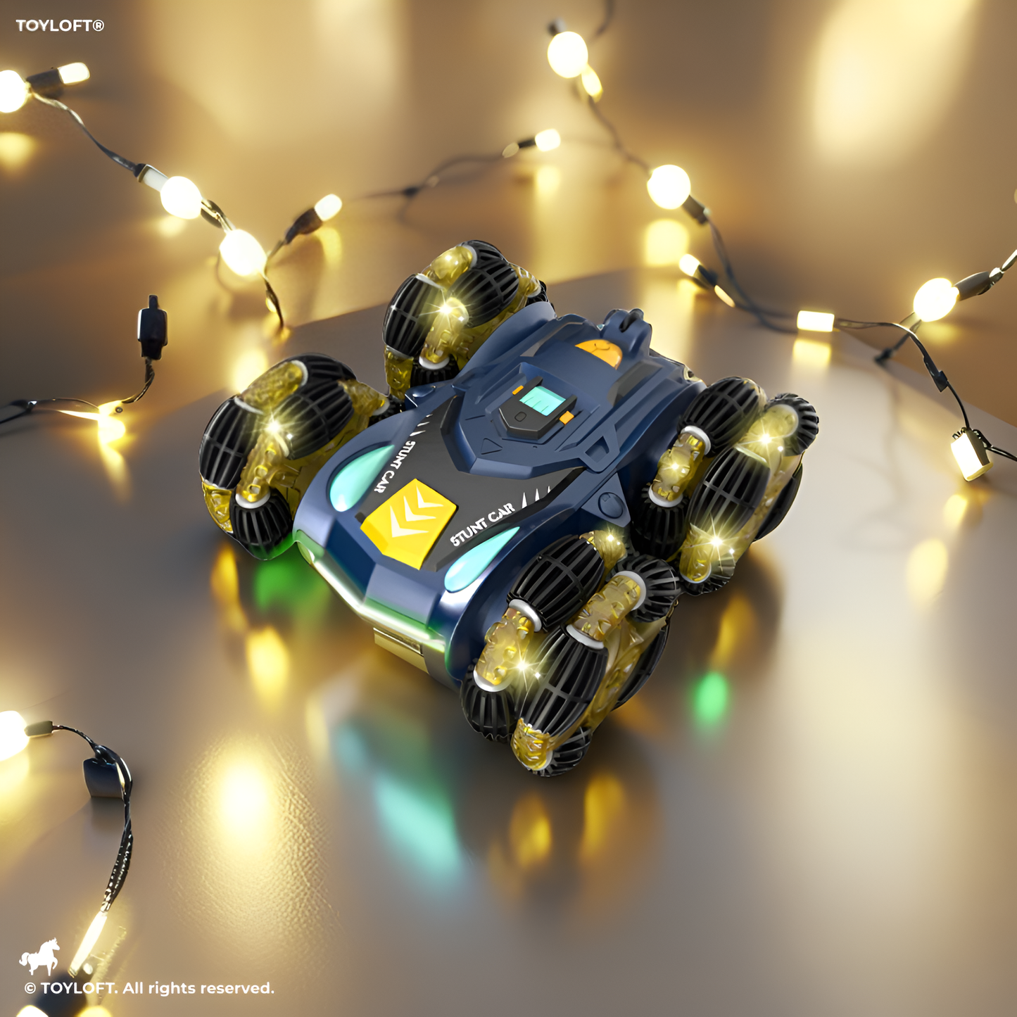 Stunt Racer – 4WD All-Terrain Remote Control Truck with Drift, Flip & 360° Rotation | Off-Road Climbing Vehicle with Lights Scale 1:20 LMI12495.