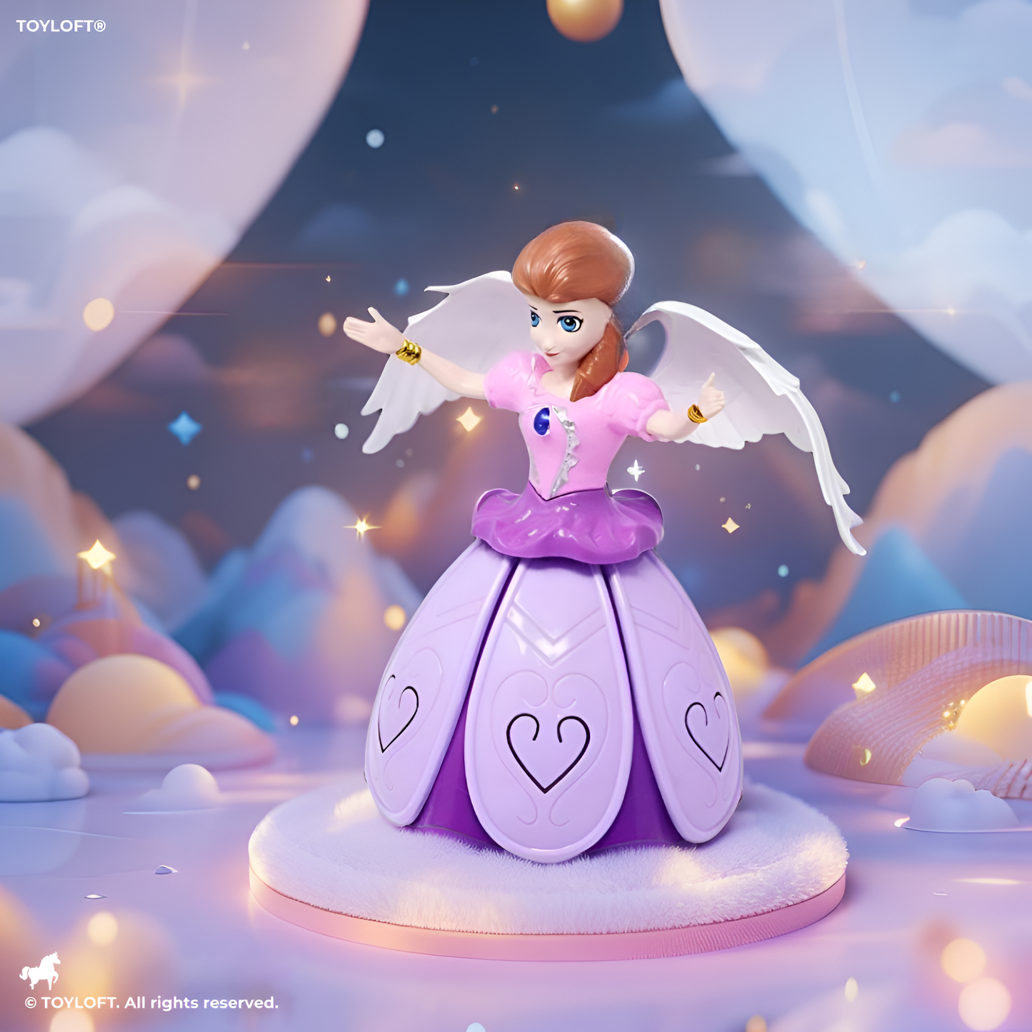 RoboTwirl Princess – Light-Up Dancing Robot Toy with Music & 360° Spin for Girls & Kids - MS7697