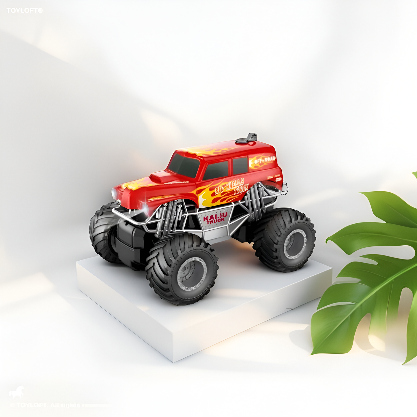 Red - Off-Road Vehicle - Spray Remote Control Car - Skill Climbing & Indoor Bumper RC Car for Kids - LMI11172.