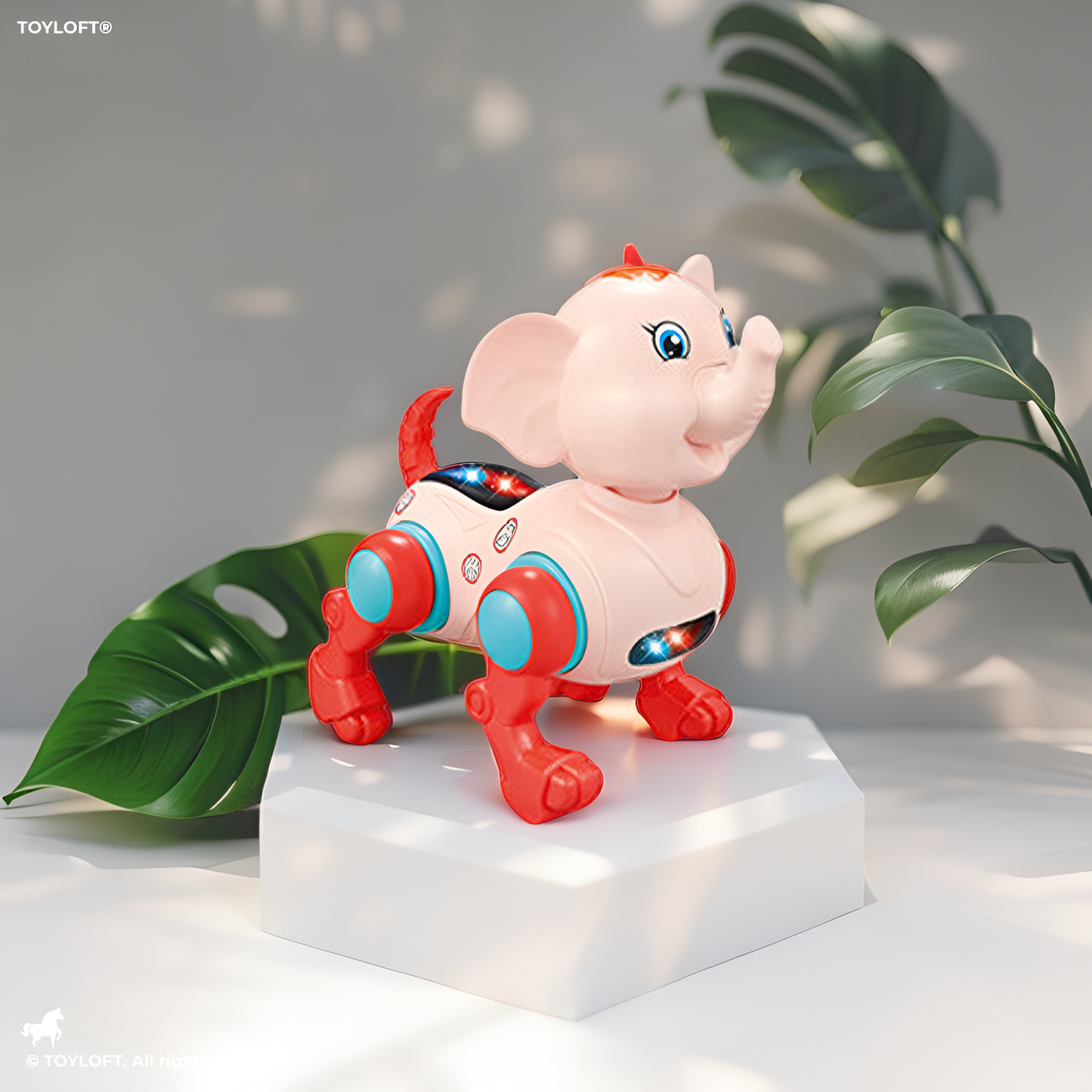 Cute Baby Elephant Toy For Kids - Beige LMI13223