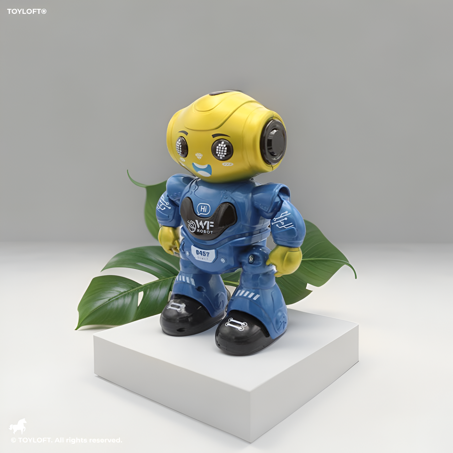 Remote Control Robot Toy For Kids - Gold - MS