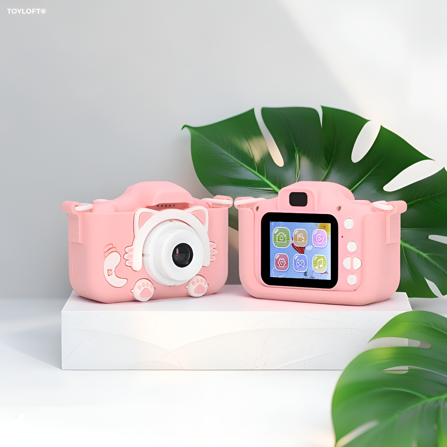 Kids Portable Selfie Camera Toy - Pink (MS-M-48)