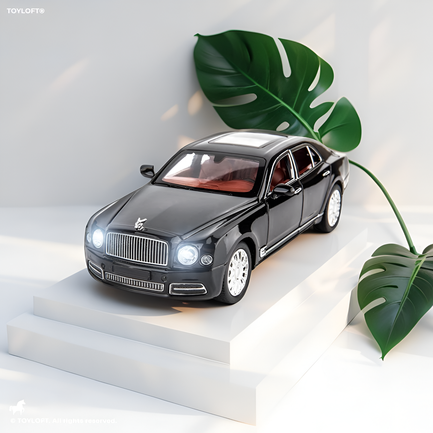 Bentley Mulsanne Metal Diecast Car Scale 1:24 - Black (TV-AG-24)