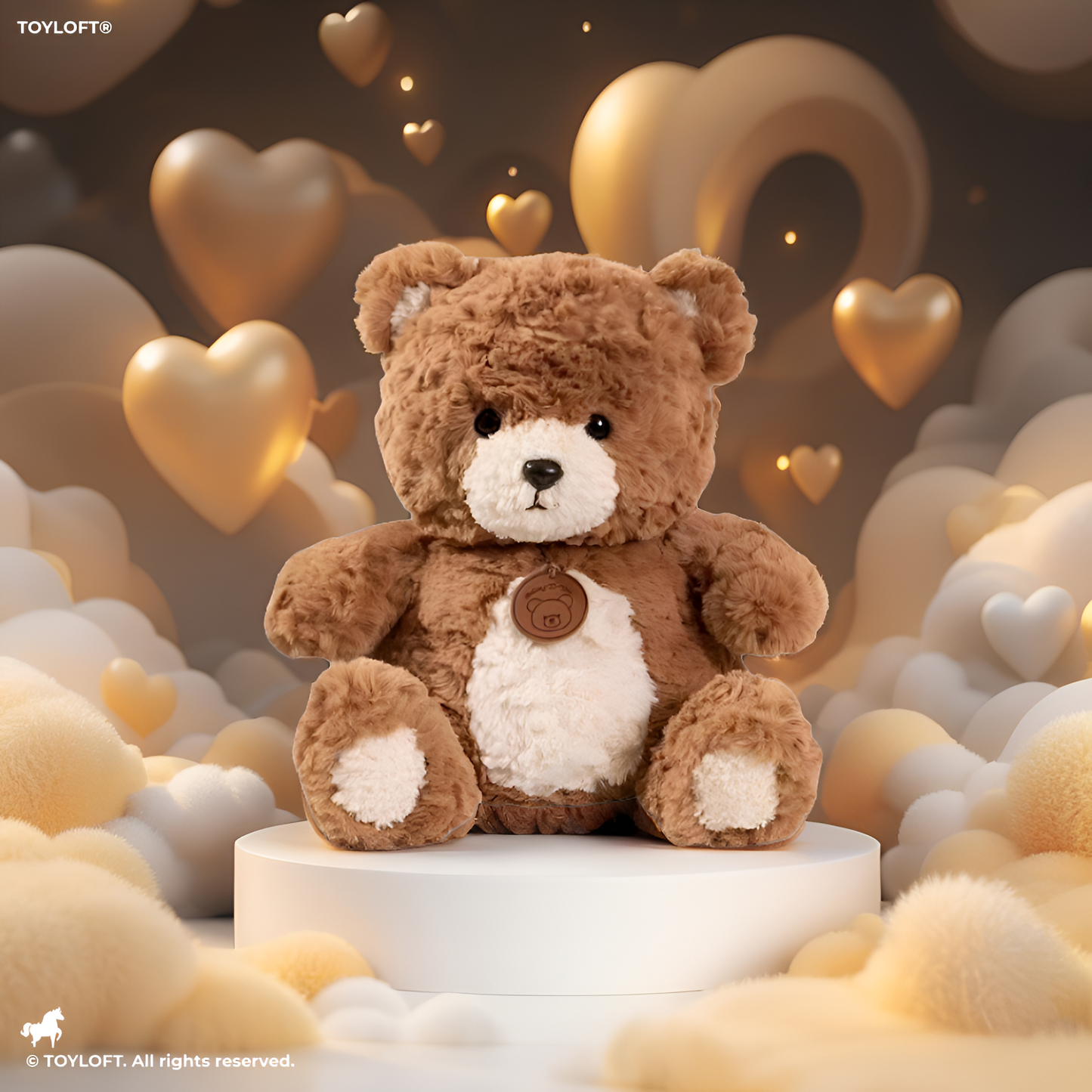 Brown Teddy Bear Plush Toy Ultra-Soft Stuffed Animal for Kids, Toddlers & Babies.