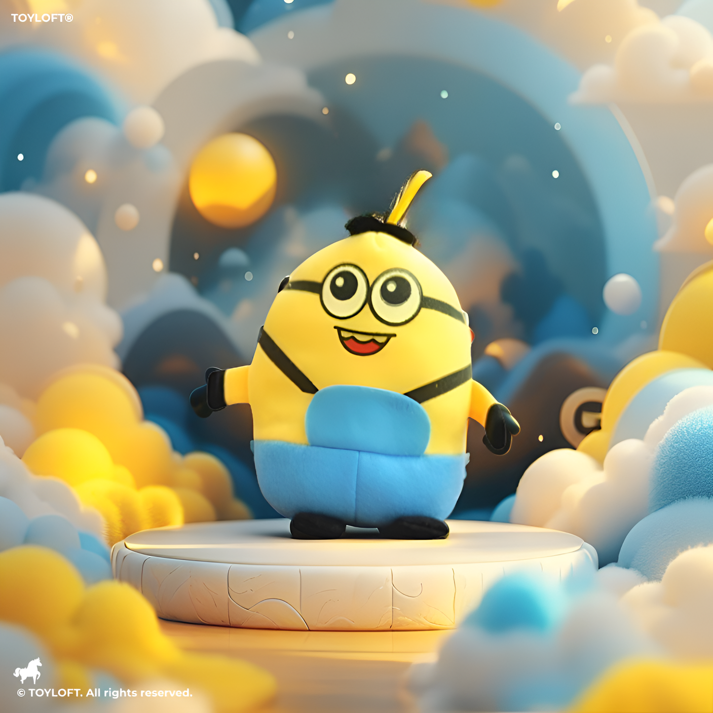 Minion Stuffed Toy with Goggles, Small Soft Plush Despicable Me Character Toy For Kids LMI11461