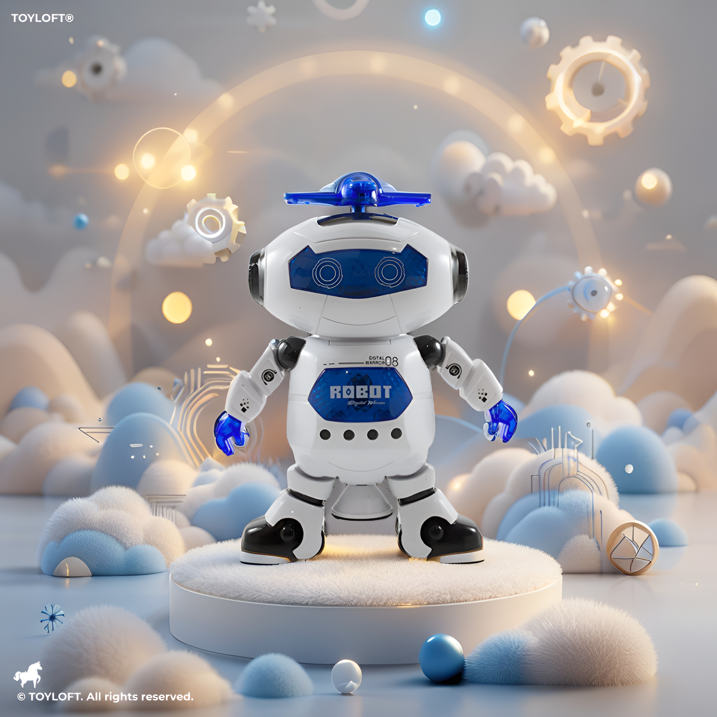 Robot 360 Degree Dancing With 3D Lights & Music (MS-M-62)