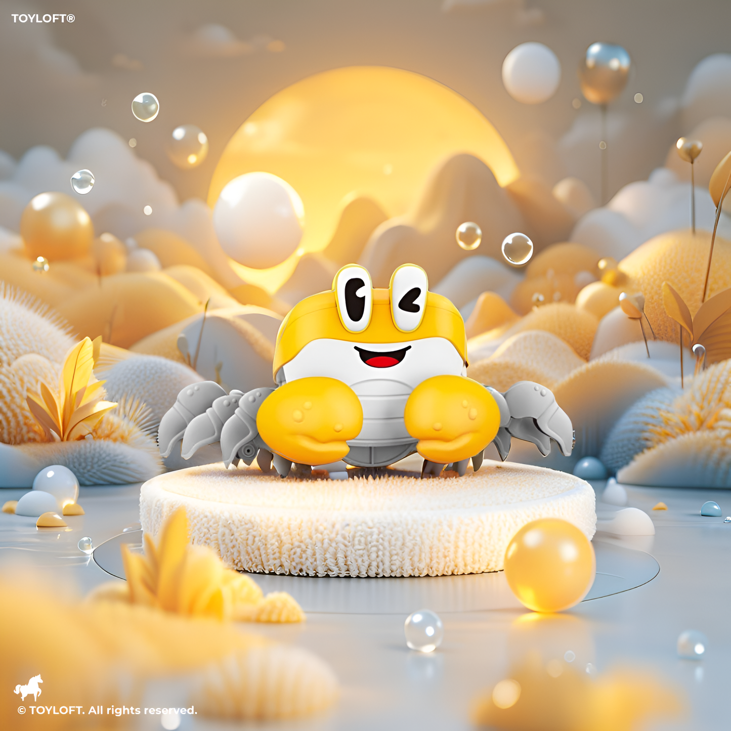 Cute Crabs With Light & Sound - Moves Freely And Changes Direction