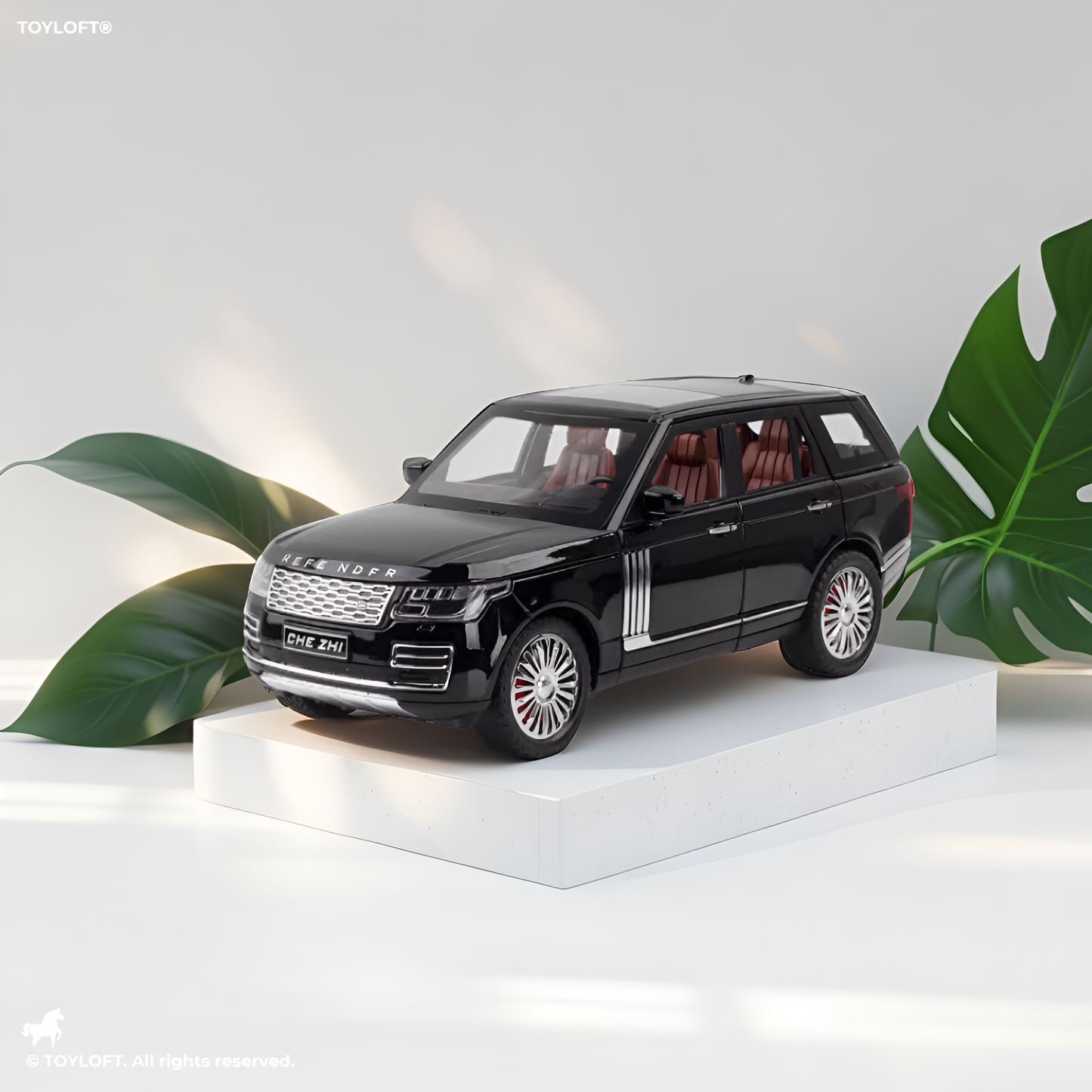 Range Rover Metal Diecast Model Car Black Luxury SUV Collectible Toy Scale 1:32.