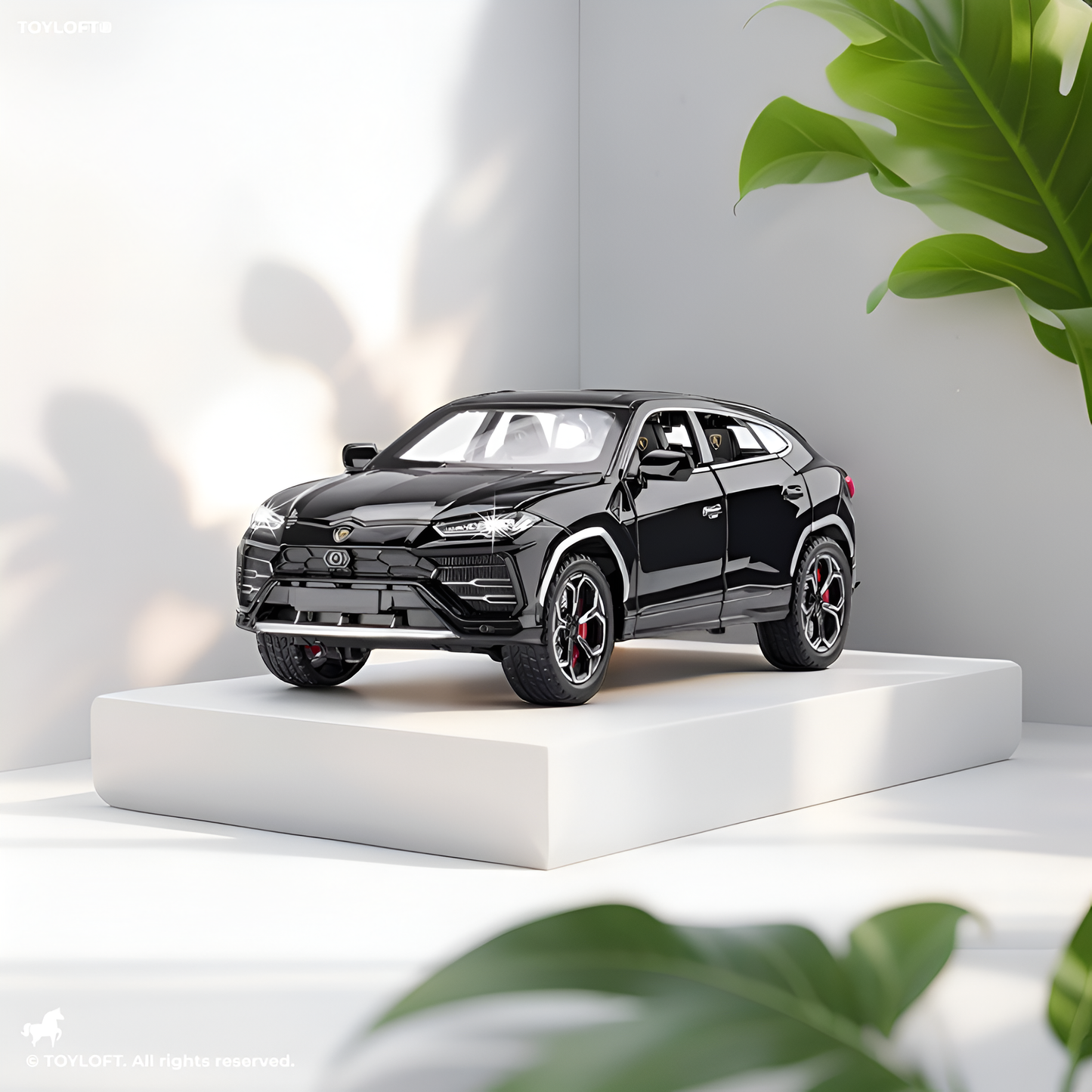 Lamborghini Urus Diecast Model Car - 1:24 Scale Luxury SUV Collectible - Black LMI15496.