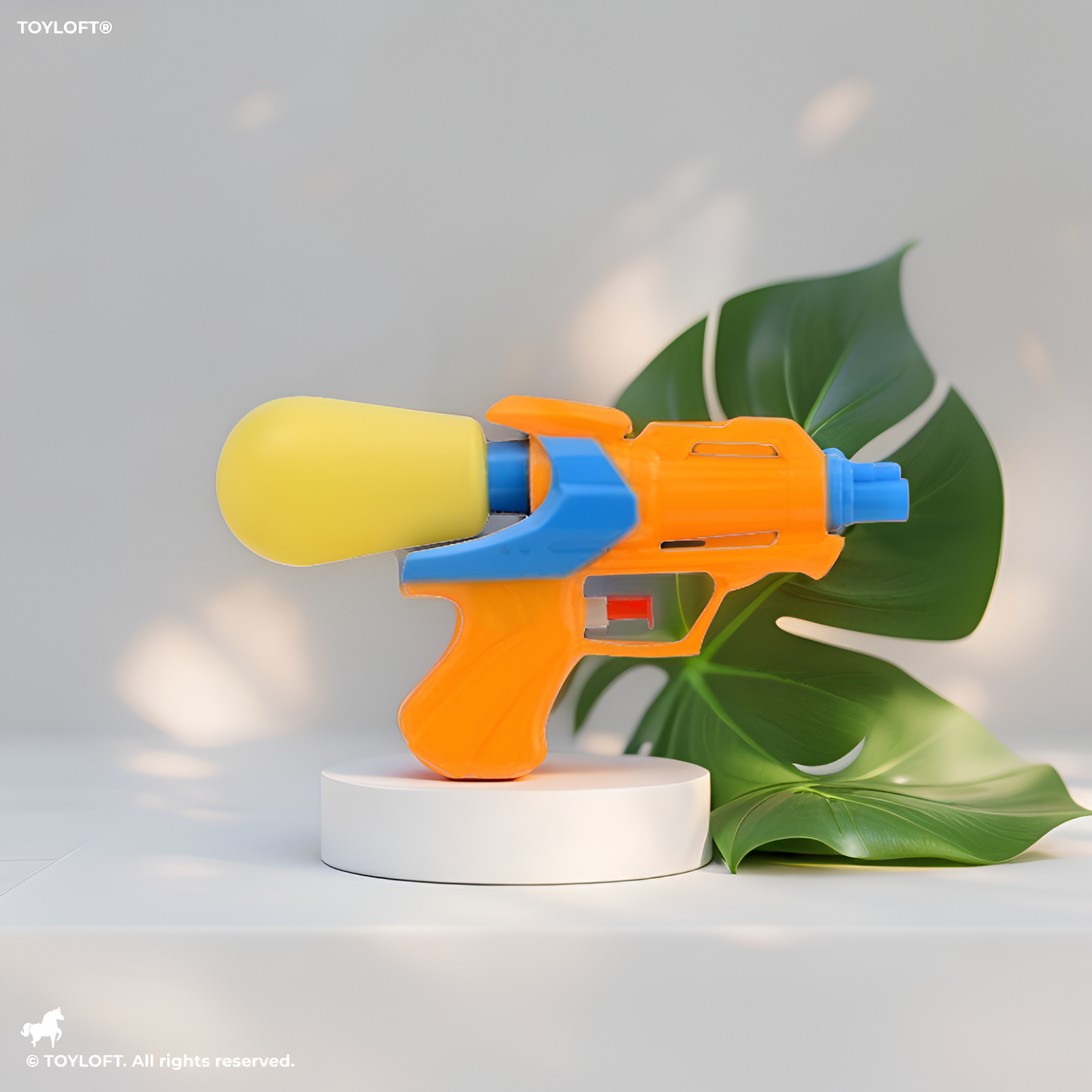 Orange - Powerful Water Soaker for Kids – Lightweight Plastic Squirt Pistol, Easy-to-Fill Water Blaster for Outdoor Summer Fun, Pool Games & Party Favors LMI14366