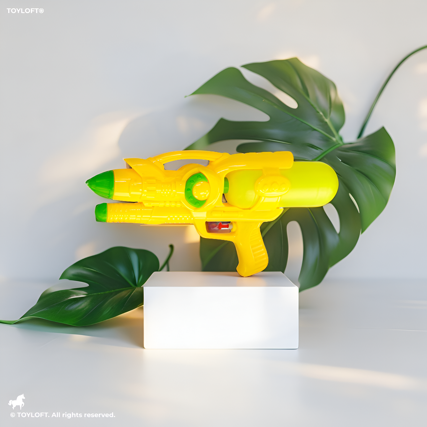 High-Pressure Pump Action Water Gun for Kids, Large Capacity Detachable Water Tank Squirt Gun, Bright Yellow Outdoor Summer Pool & Beach Toy LMI14388