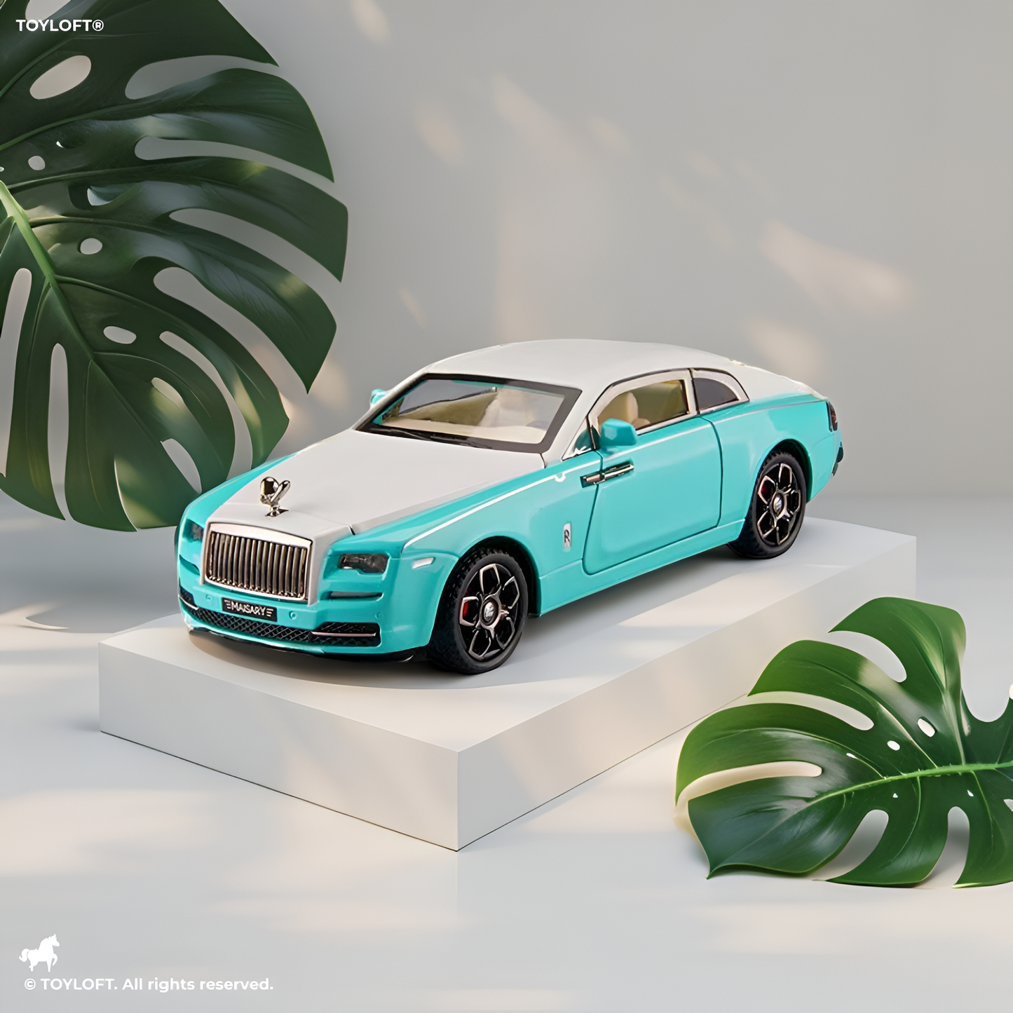Rolls Royce Ghost Model 1:32 Scale Diecast Car - Blue Premium Metal Collectible | TV-N-24
