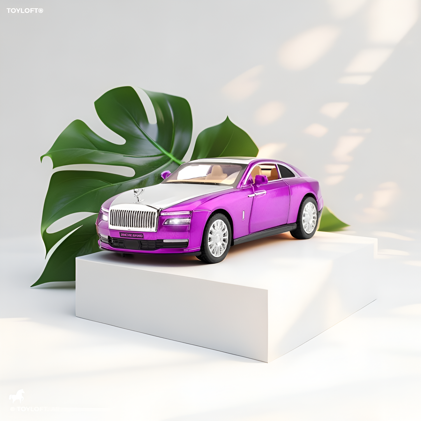 Rolls Royce Ghost Model 1:32 Scale Diecast Car - Purple Premium Metal Collectible | TV-N-24