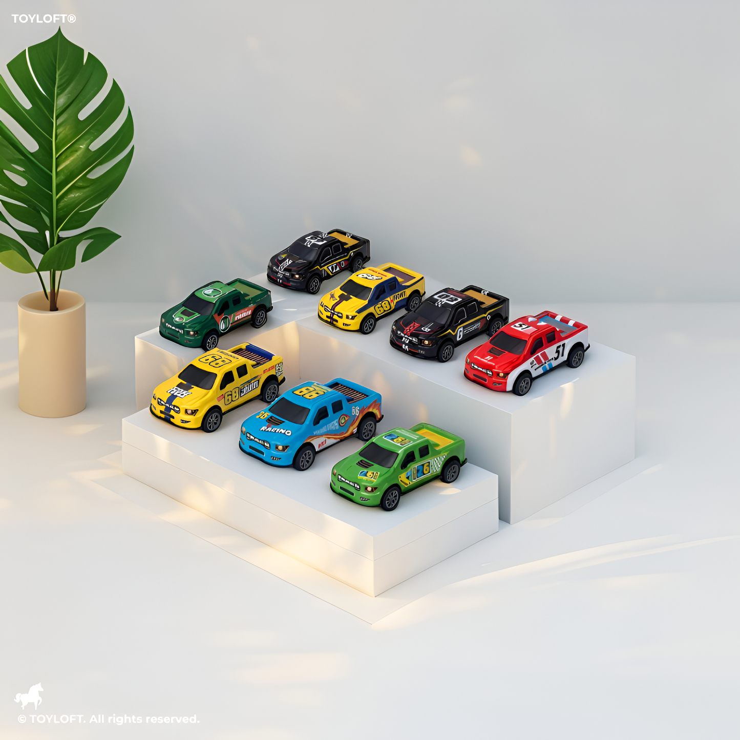 6-Pack Die-Cast Metal Race Car Set for Kids | Pull-Back Action Toy Vehicles LMI14912