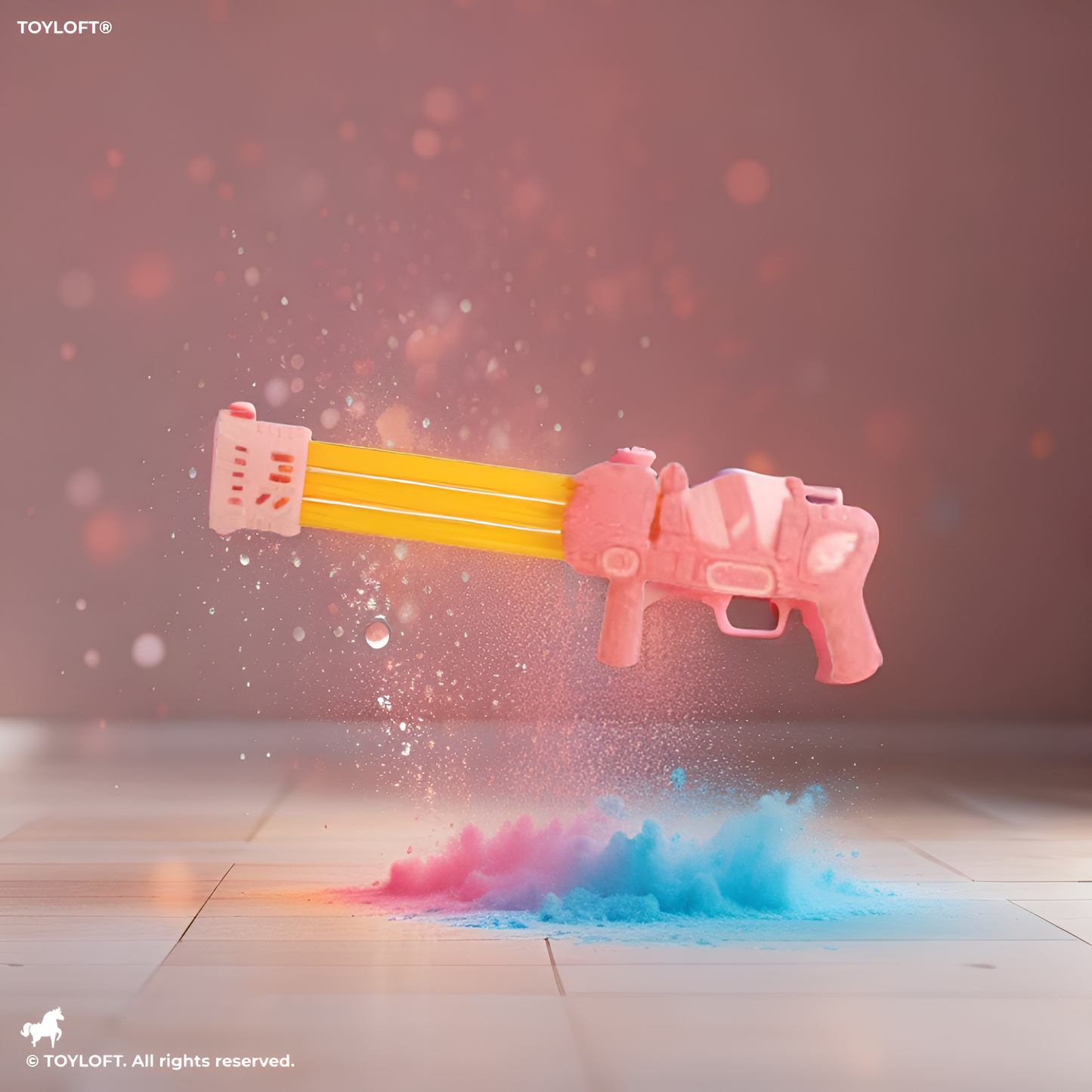 HydroMagic – Magic Mixer Water Cannon | Powerful Pump Action Pichkari for Outdoor Games Pink LMI11411.