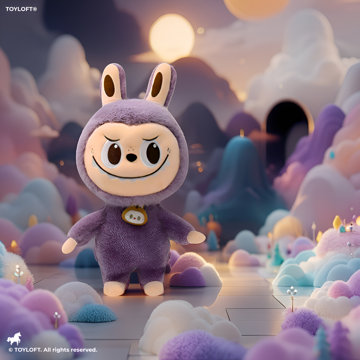 Purple - Labubu Plush Toy | POP MART The Monsters Series Stuffed Animal LMI15568.