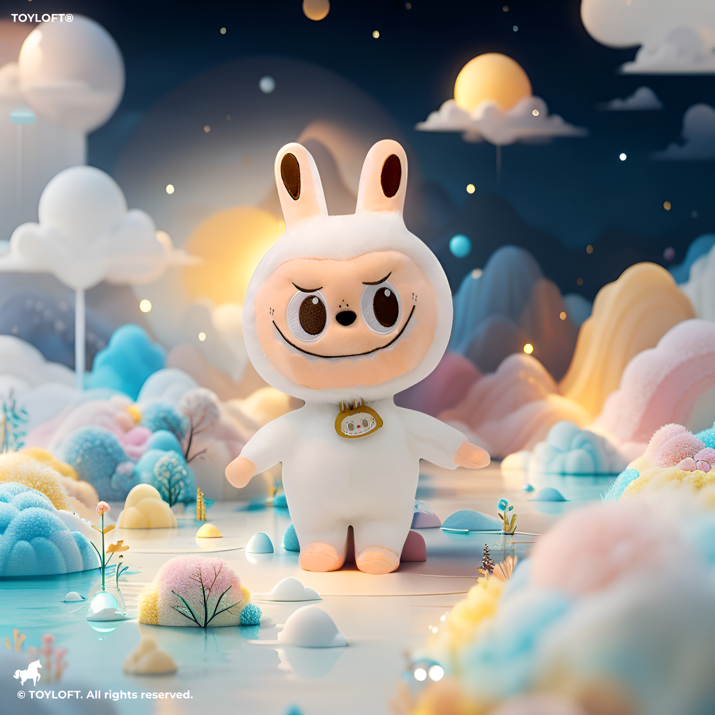 White - Labubu Plush Toy | POP MART The Monsters Series Stuffed Animal LMI15568.