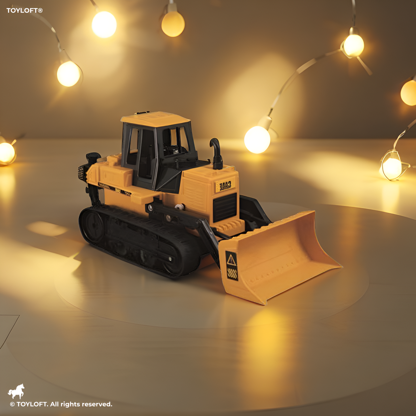 RoboDozer - RC Engineering Truck | Remote Control Bulldozer Toy for Kids - NX14253
