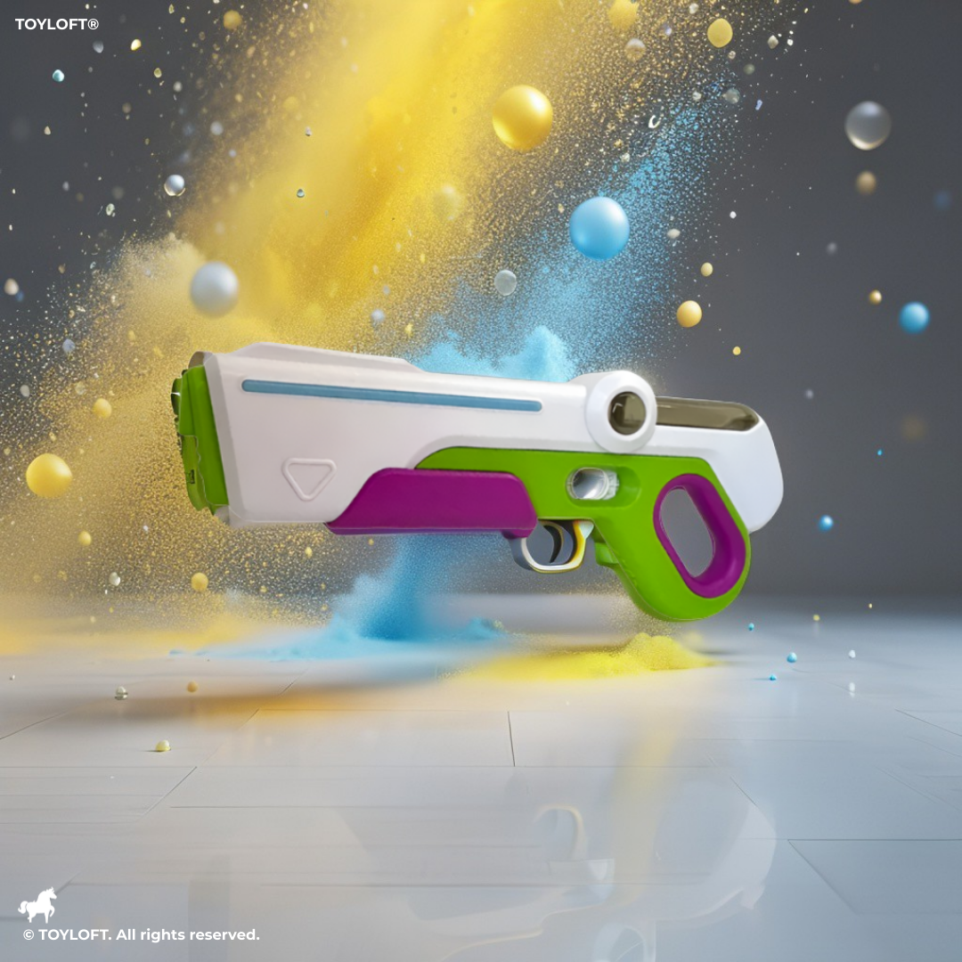 Green DrizzleDestroyer X450 - Water Battle Electric Water Gun Automatic Water Squirt Guns LMI14360