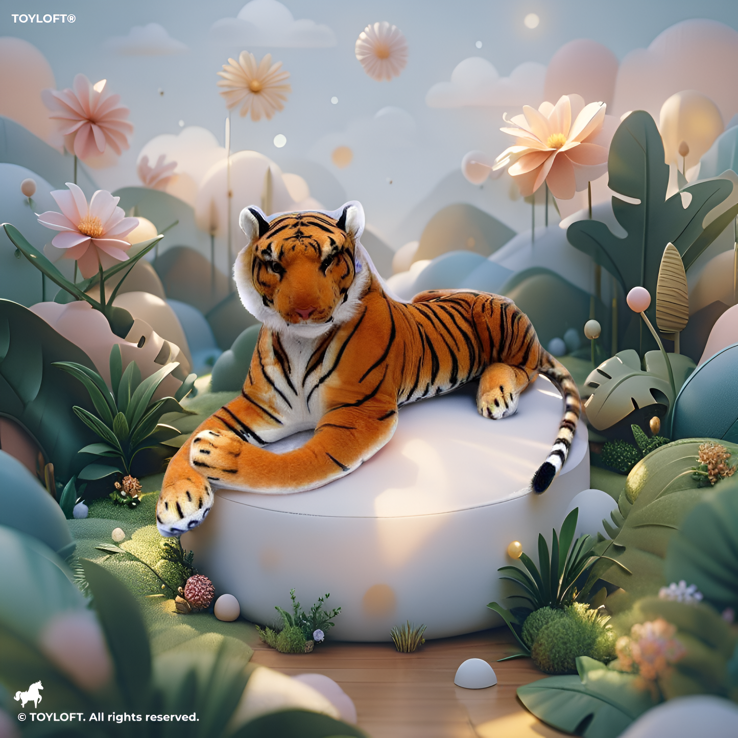 Tiger Soft Toy For Kids - 88 Cm (M-M-3)