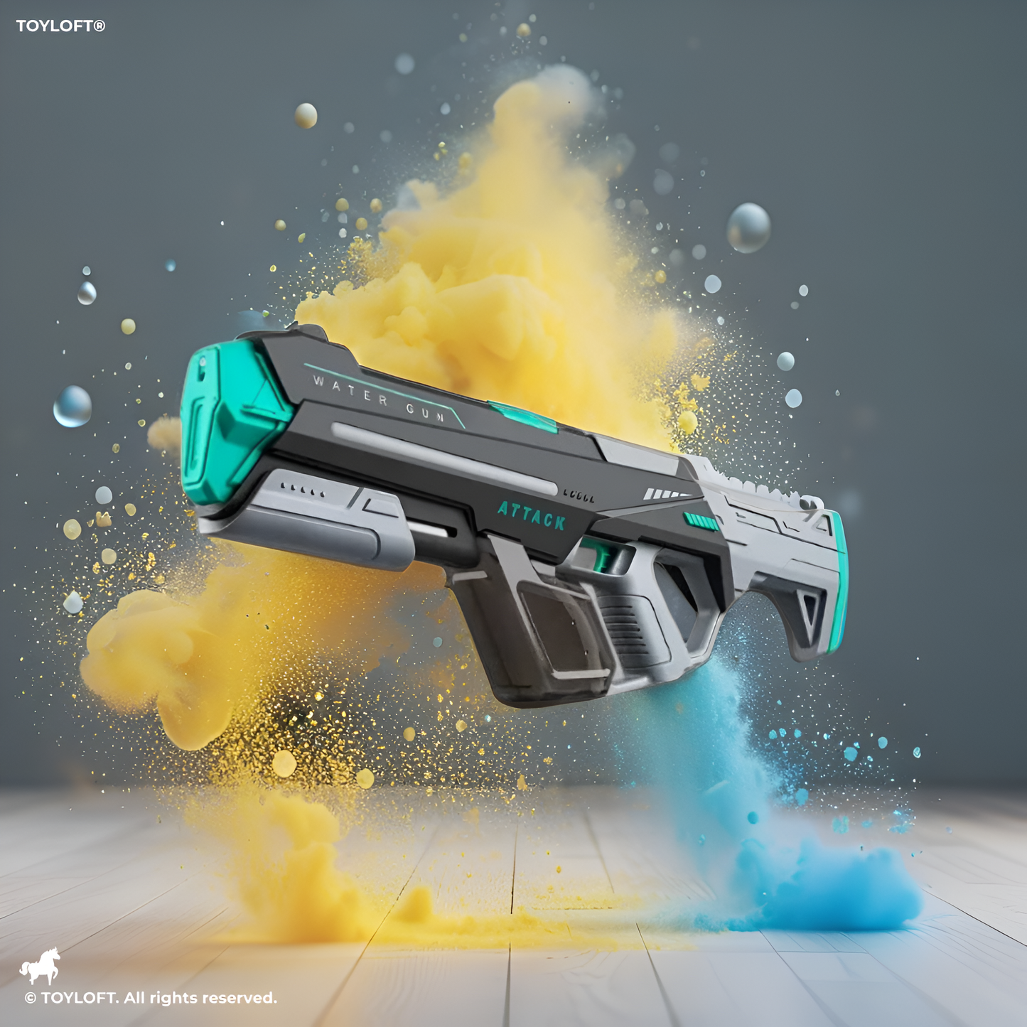 420cc Electric High-Pressure Water Gun – Powerful Lighting Technology, Automatic Water Blaster Toy for Summer Outdoor Fun LMI14430