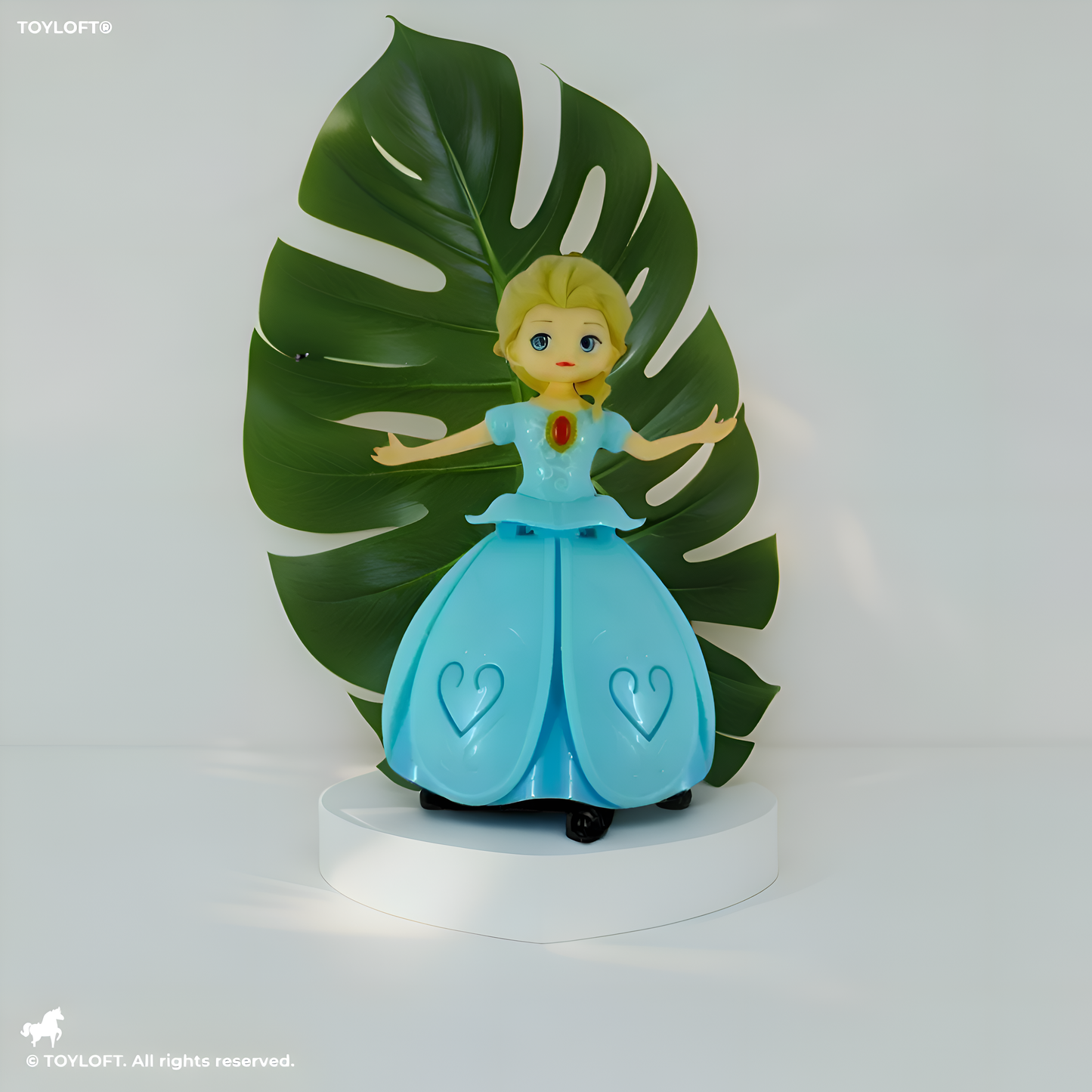 Rotating Dancer Girl – 360° Spinning Doll with Lights & Music – Adorable Ballet Toy - MS11015.