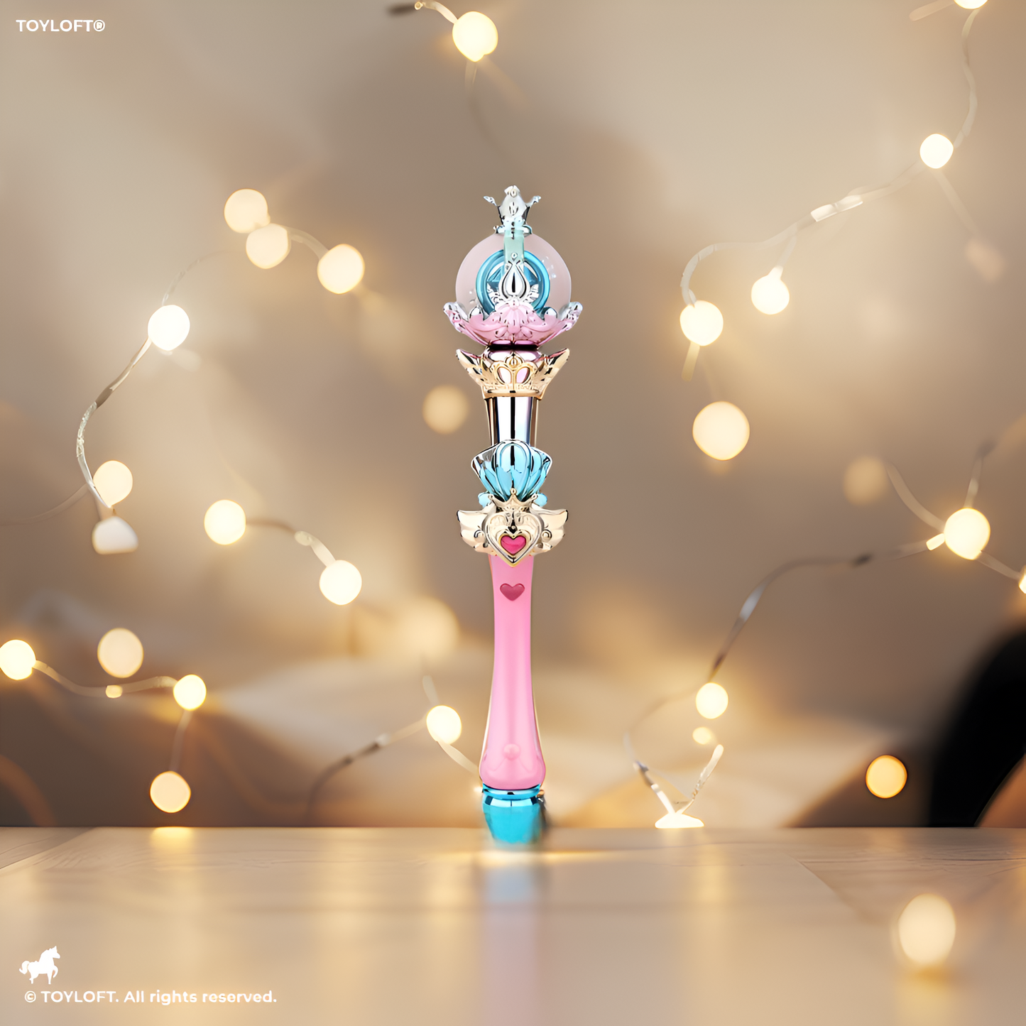 Twilight Trickster – Glowing Magic Wand for Princess Cosplay – Pink Fairy Stick for Girls - MS12323