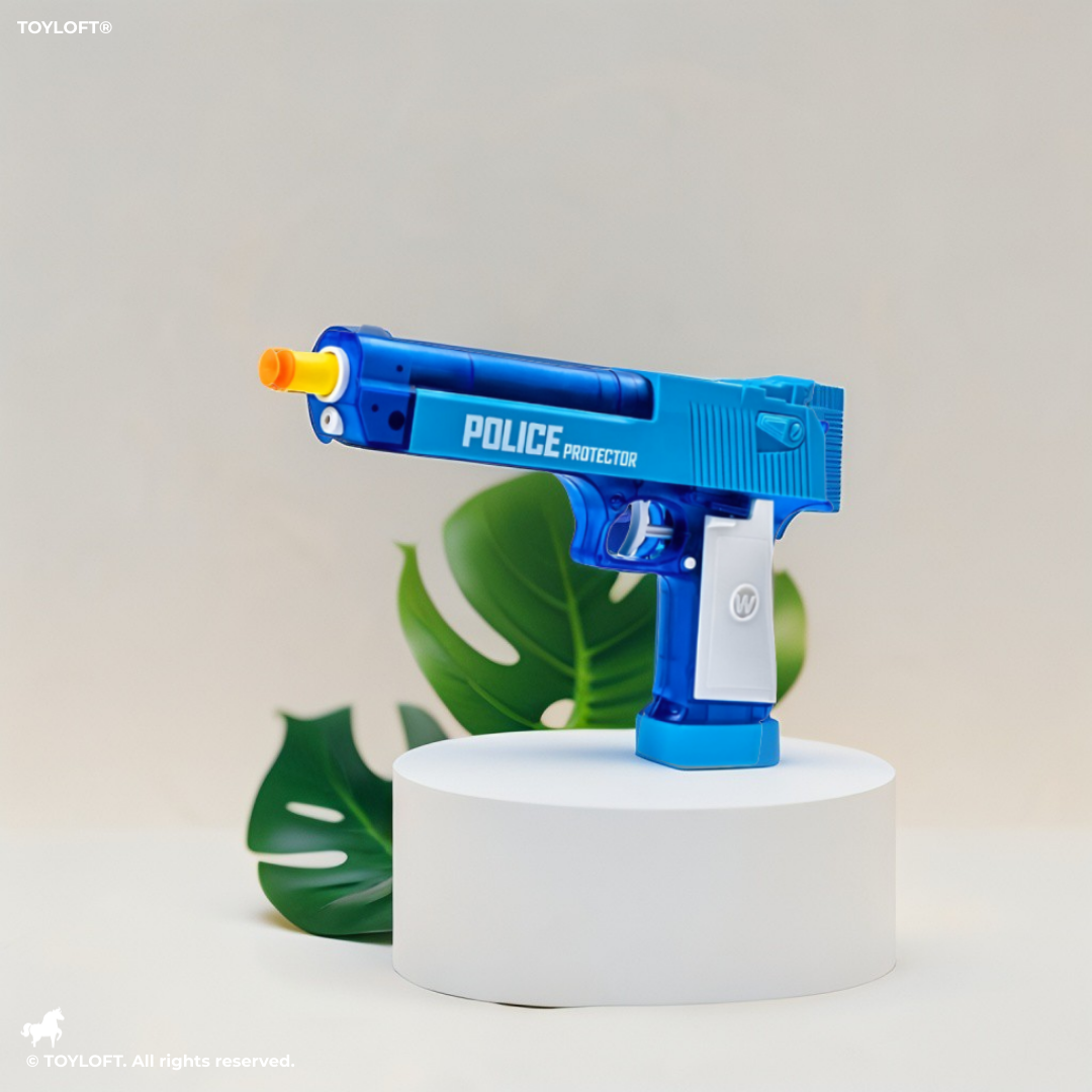 Police Protector Toy Gun for Kids – Cutie Soldier Soft Bullet Shooter LMI11229.