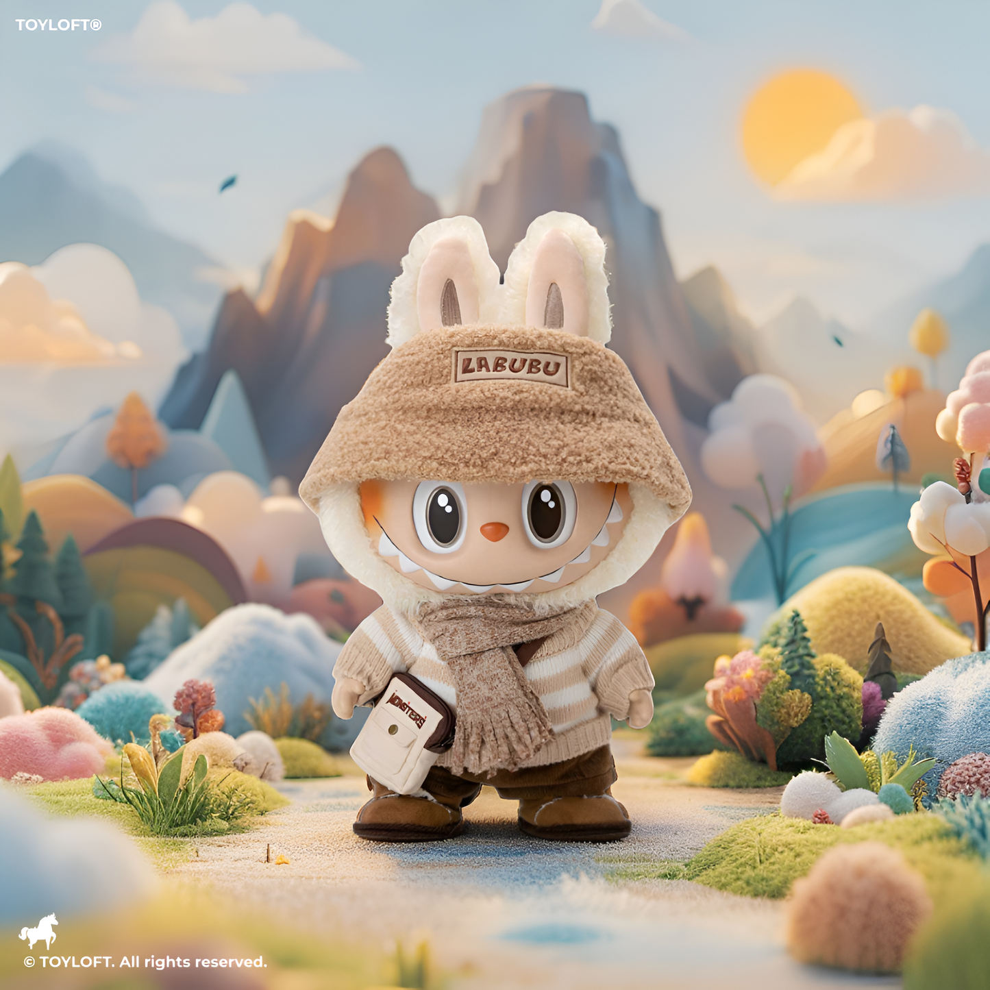 THE MONSTERS - DRESS BE LATTE Vinyl Plush Doll Official Authentic