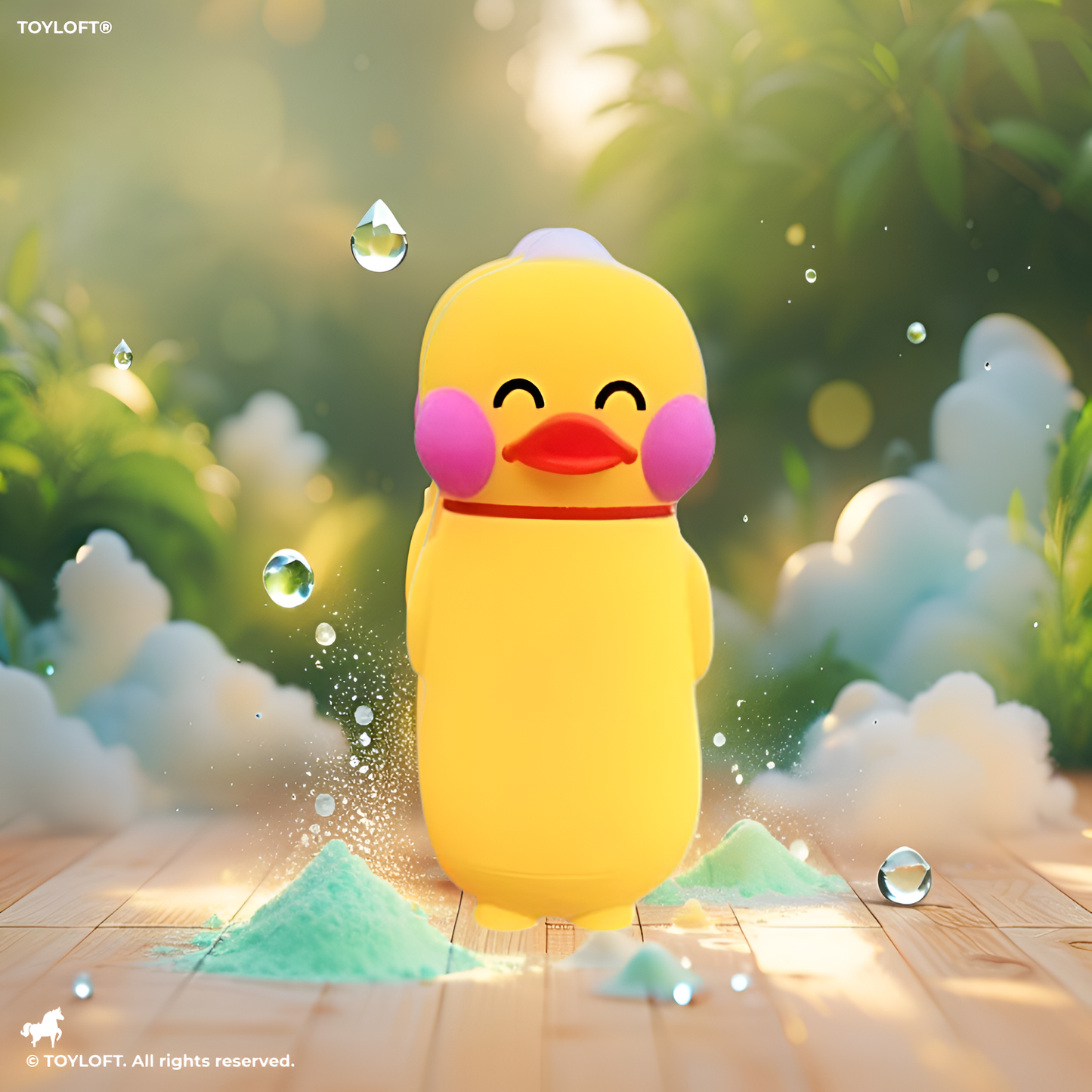 Shy Duck - QuackSip  – Adorable Duck Glass Water Bottle for Kids | Cute & Eco-Friendly Leakproof Bottle - NS557