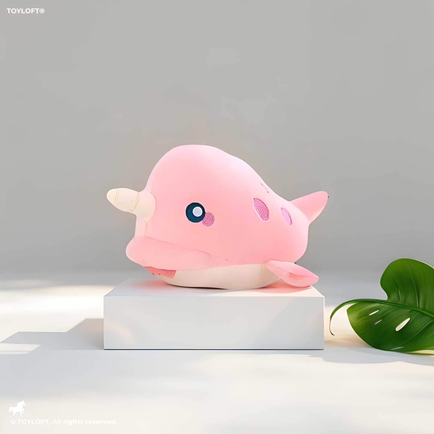 Pink - Unicorn Whale - Super Soft Unicorn Fish Whale Plush Soft Toy for Kids Baby Boys Girls 7 inch - MS14580.