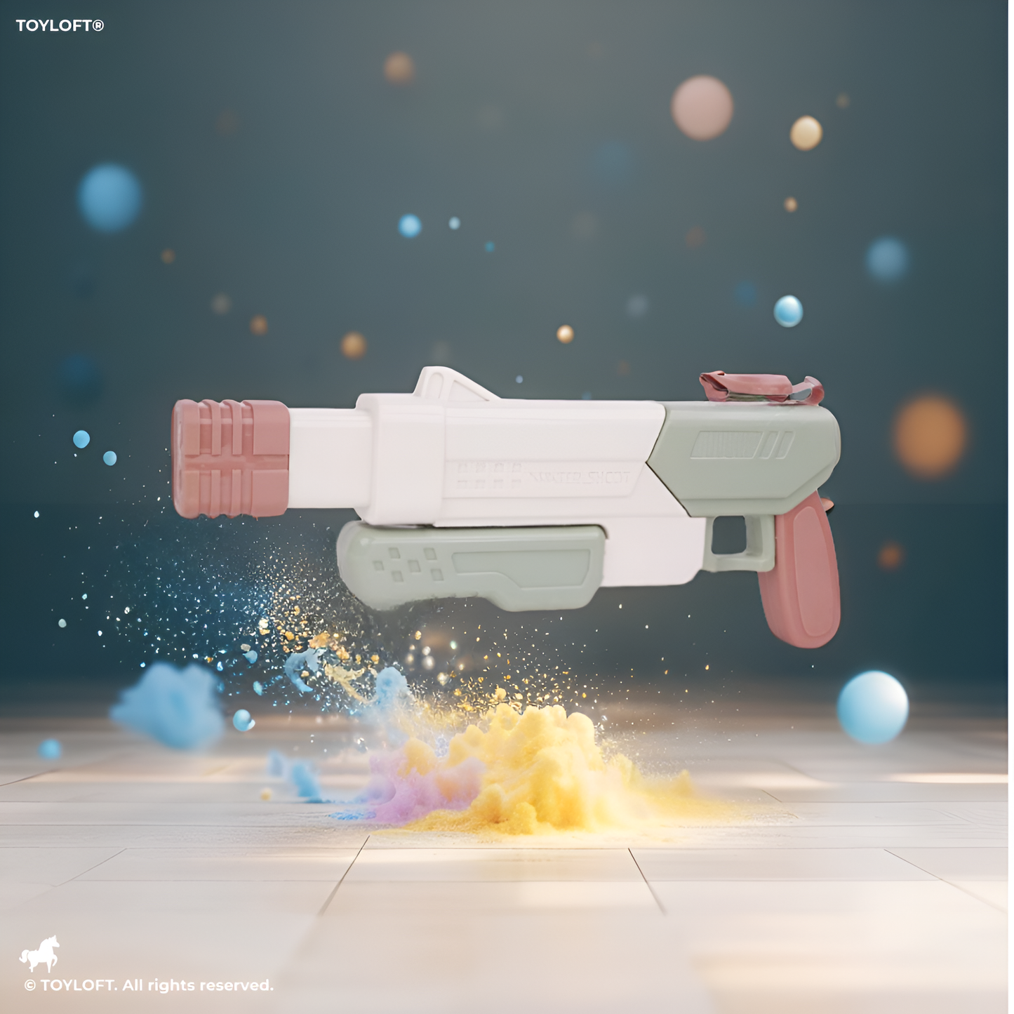 MiniRetro – Pastel Color Water Gun Blaster | Cute Squirt Pistol for Kids LMI11843.