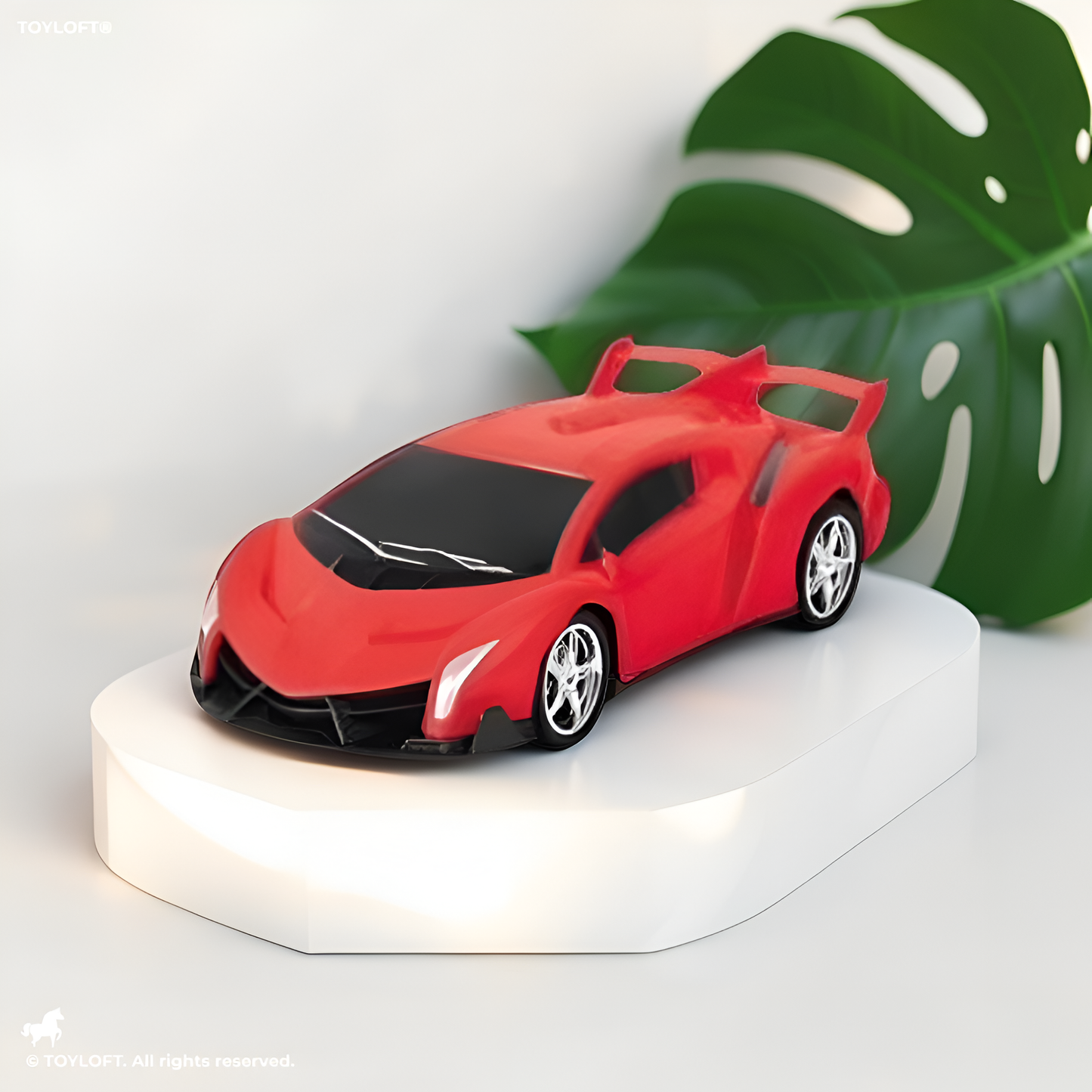 Lamborghini Style Remote Control Racing Car – High-Speed Electric RC Toy with Sport Spoiler & Wireless Remote Red LMI15069