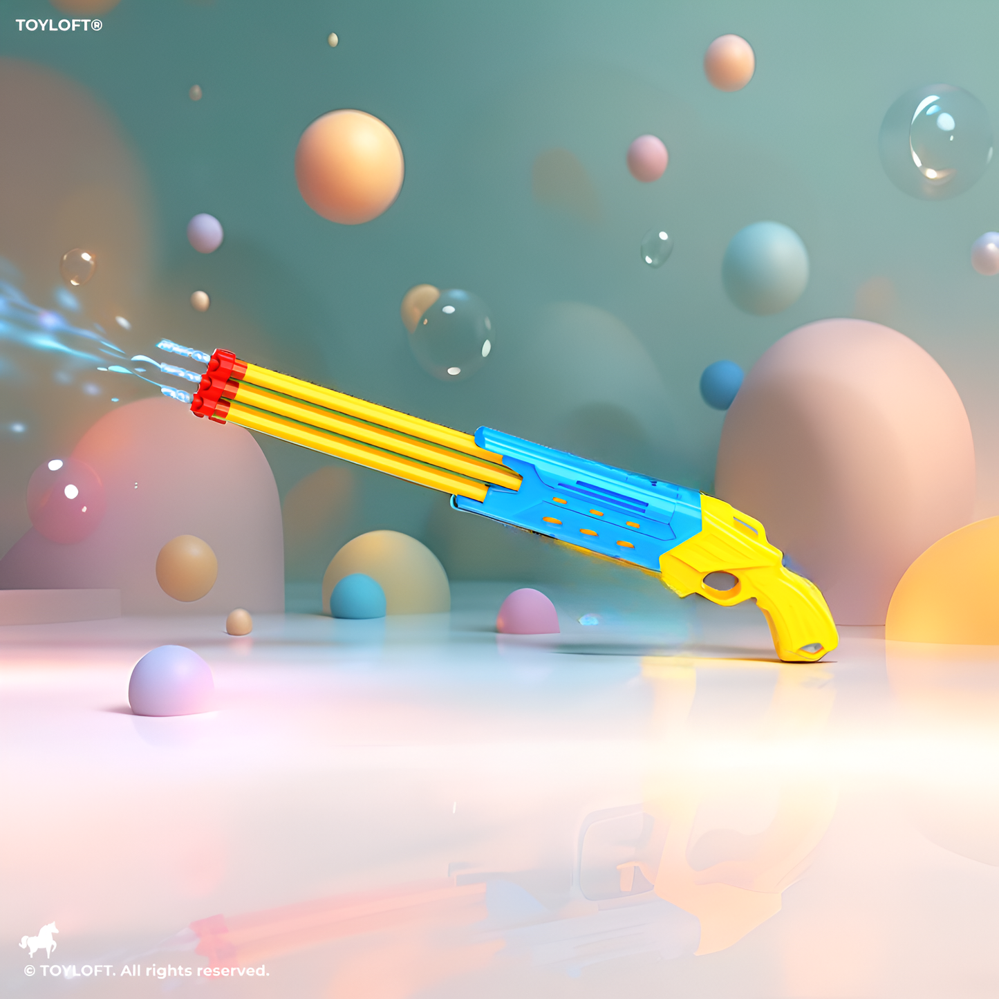 MegaShot – High-Pressure Long Distance Water Gun | Pump Action Holi Pichkari for Outdoor Games Yellow LMI14422.
