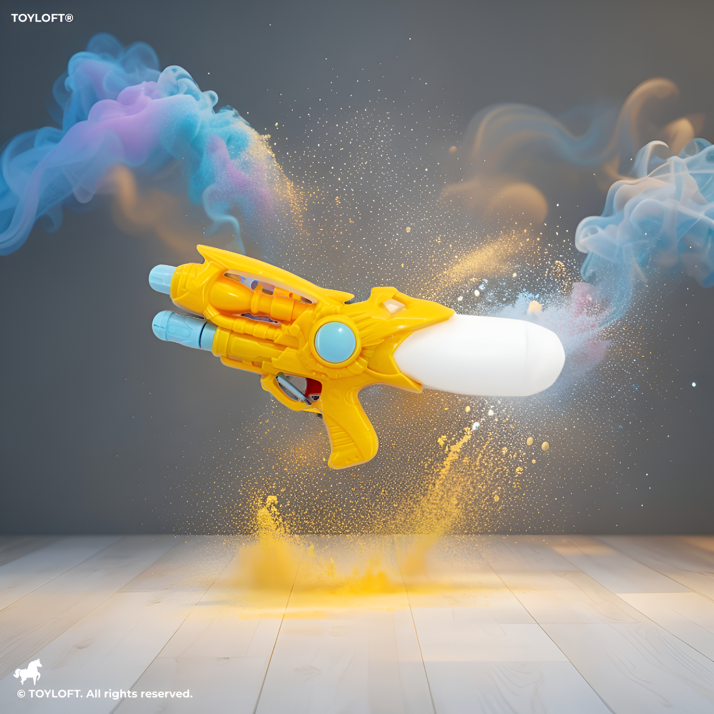 AeroStream – High-Pressure Long Distance Water Gun | Kids Holi Pichkari Outdoor Toy Yellow LMI14554.