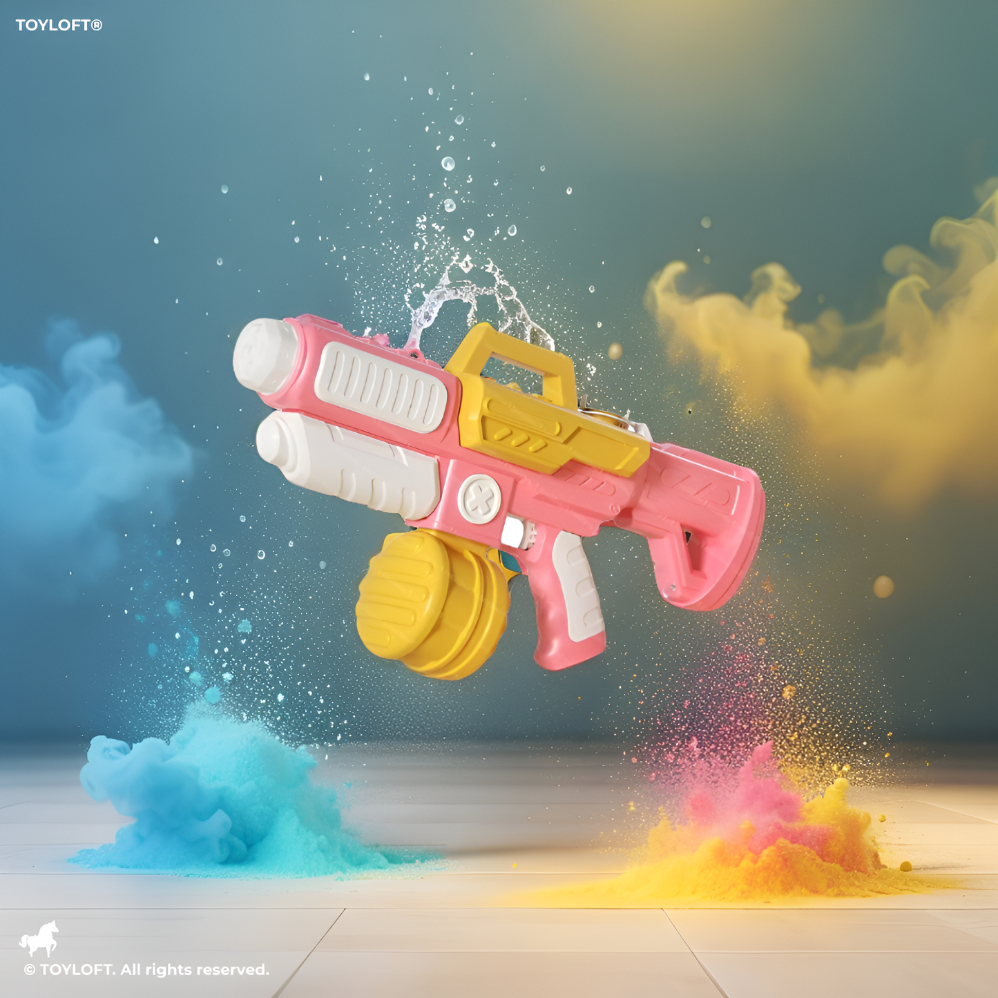 HydroTank – 1200ml High-Capacity Backpack Water Blaster | Adjustable Straps Summer Outdoor Pichkari Toy Pink LMI11797.