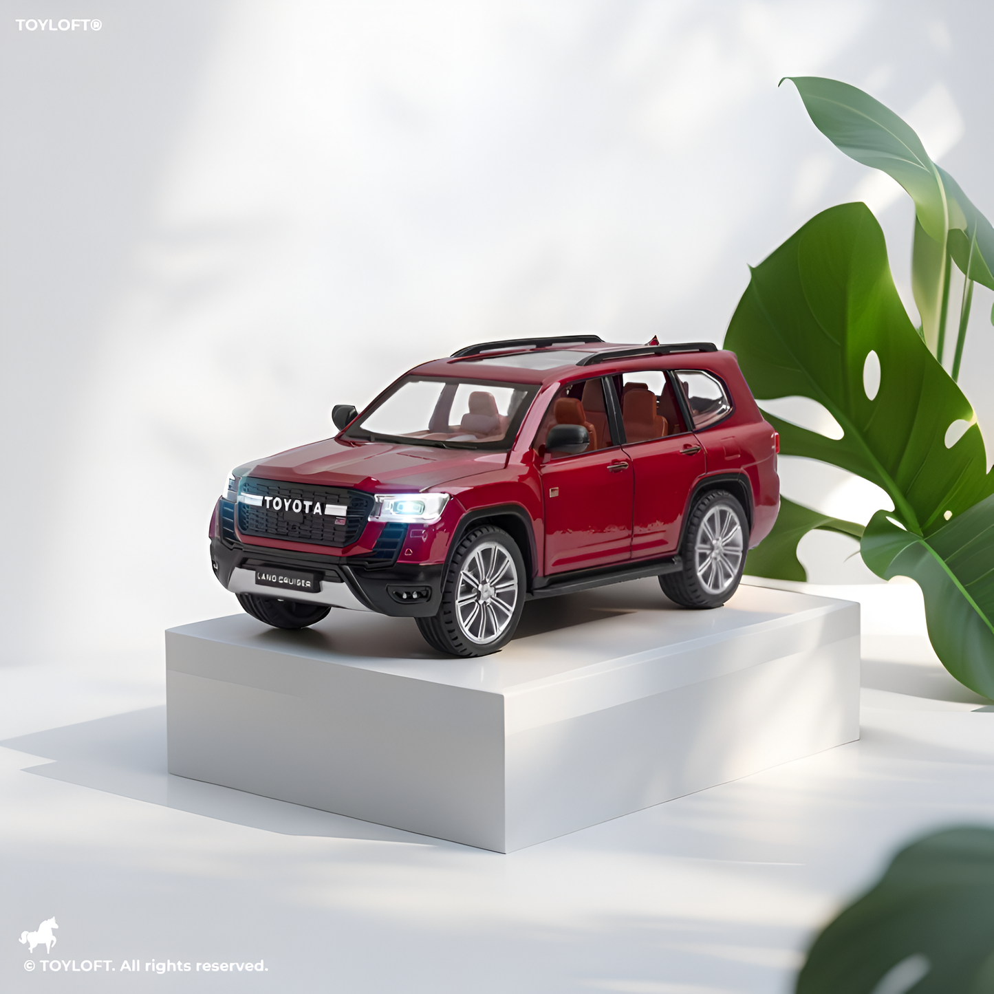 Land Cruiser GT 1/32 Diecast Car – Metal Body, Light & Sound, Realistic Miniature Model LMI15674.