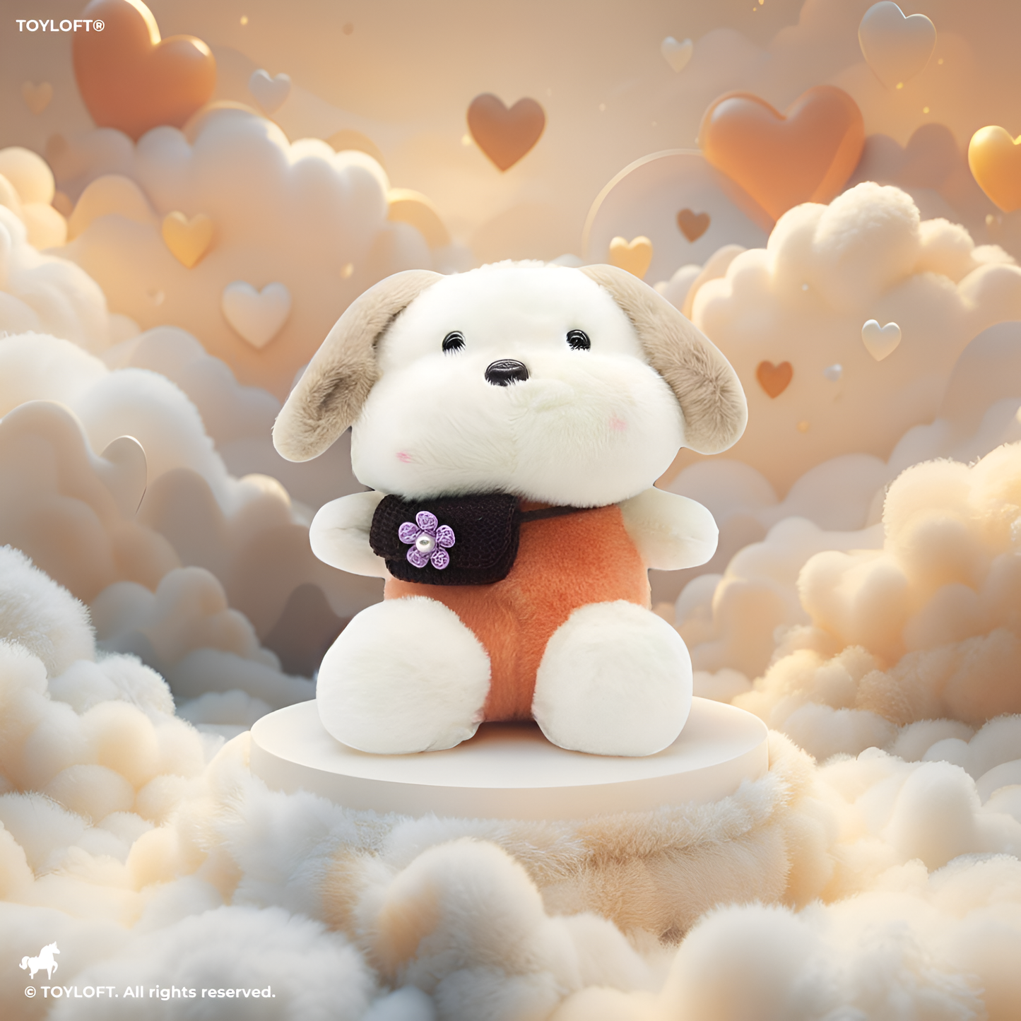 Adorable Teddy Bear Soft Toy with Side Bag for Kids 8 inch - MS14596.