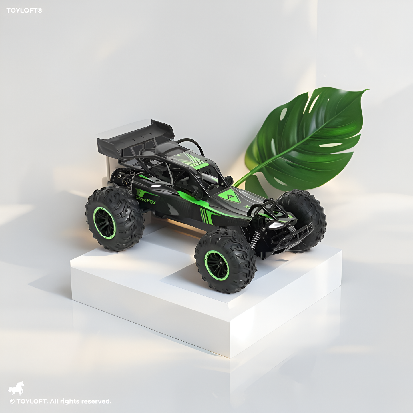 Vanguard High-Speed RC Buggy Toy – Rechargeable Remote Control Off-Road Car Green LMI15818.