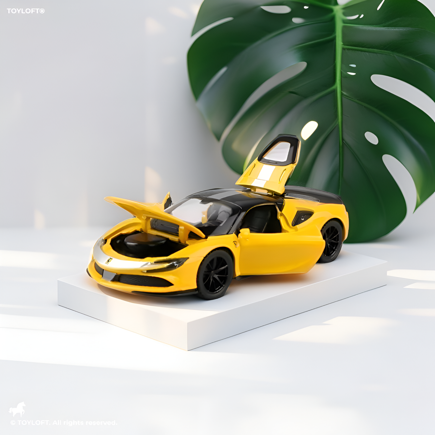 Lamborghini Aventador Yellow - Die-Cast Sports Car Model Toy (1:32 Scale) - Collector's Edition Supercar Replica LMI13755