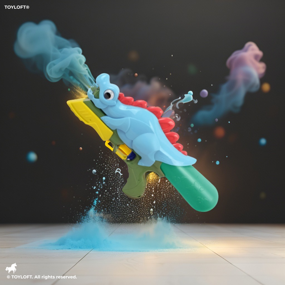 Dinosaur Water Gun for Kids – Fun Dragon-Themed Squirt Toy for Summer Outdoor Play Blue LMI14287.