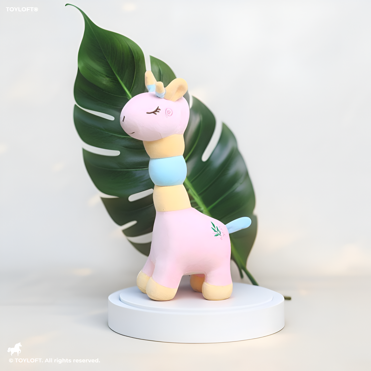 Pink - Rainbow Giraffe Plush Toy – Soft & Huggable Stuffed Animal for Kids & Home Décor 8 inch MS14519.