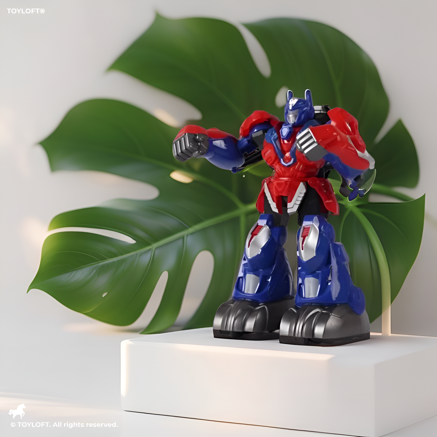 BLUE - RoboChamp Battle Bots – 2.4G Remote Control Fighting Robot Toy | RC Boxing Robot with Dual Joysticks for Kids - NX14791